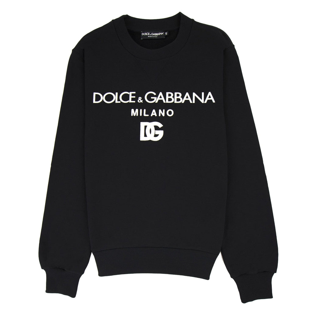 Dolce &amp; Gabbana Dg Felpa Cotton Sweatshirt Black