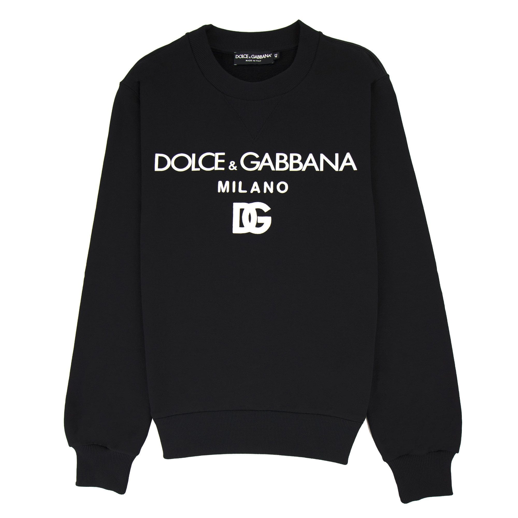 Dolce &amp; Gabbana Dg Felpa Cotton Sweatshirt Black