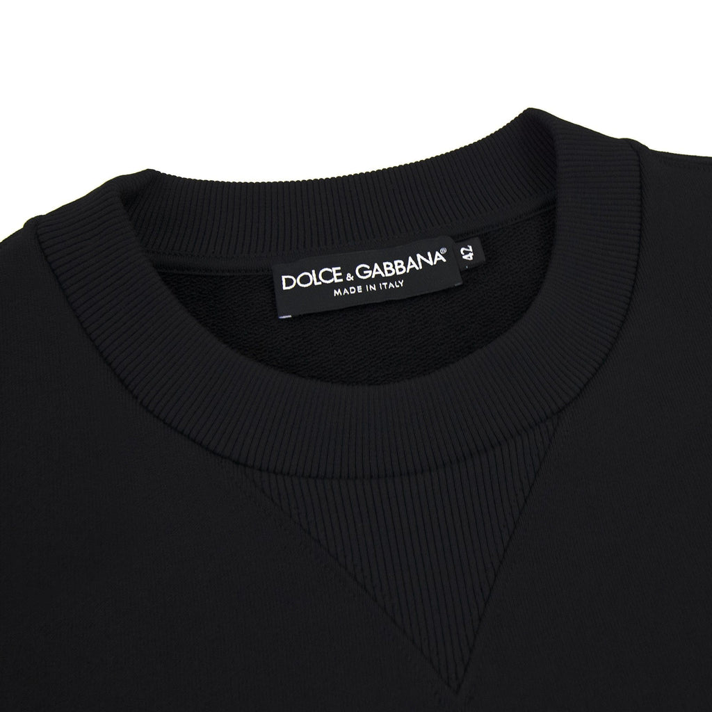 Dolce &amp; Gabbana Dg Felpa Cotton Sweatshirt Black
