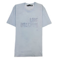 Love Moschino Printed Logo T Shirt Sky Blue