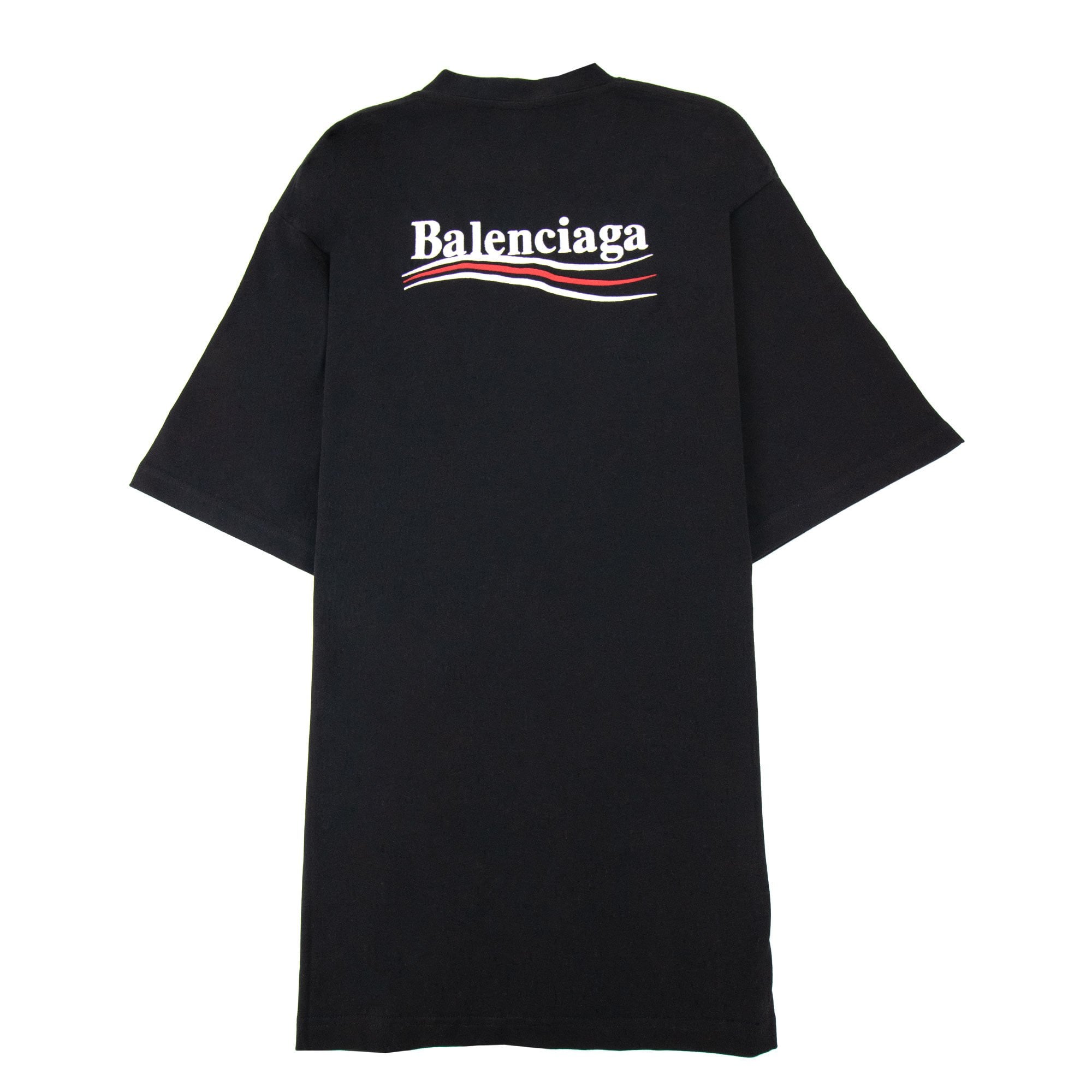 Balenciaga Political Campaign Embroidery T-shirt Black
