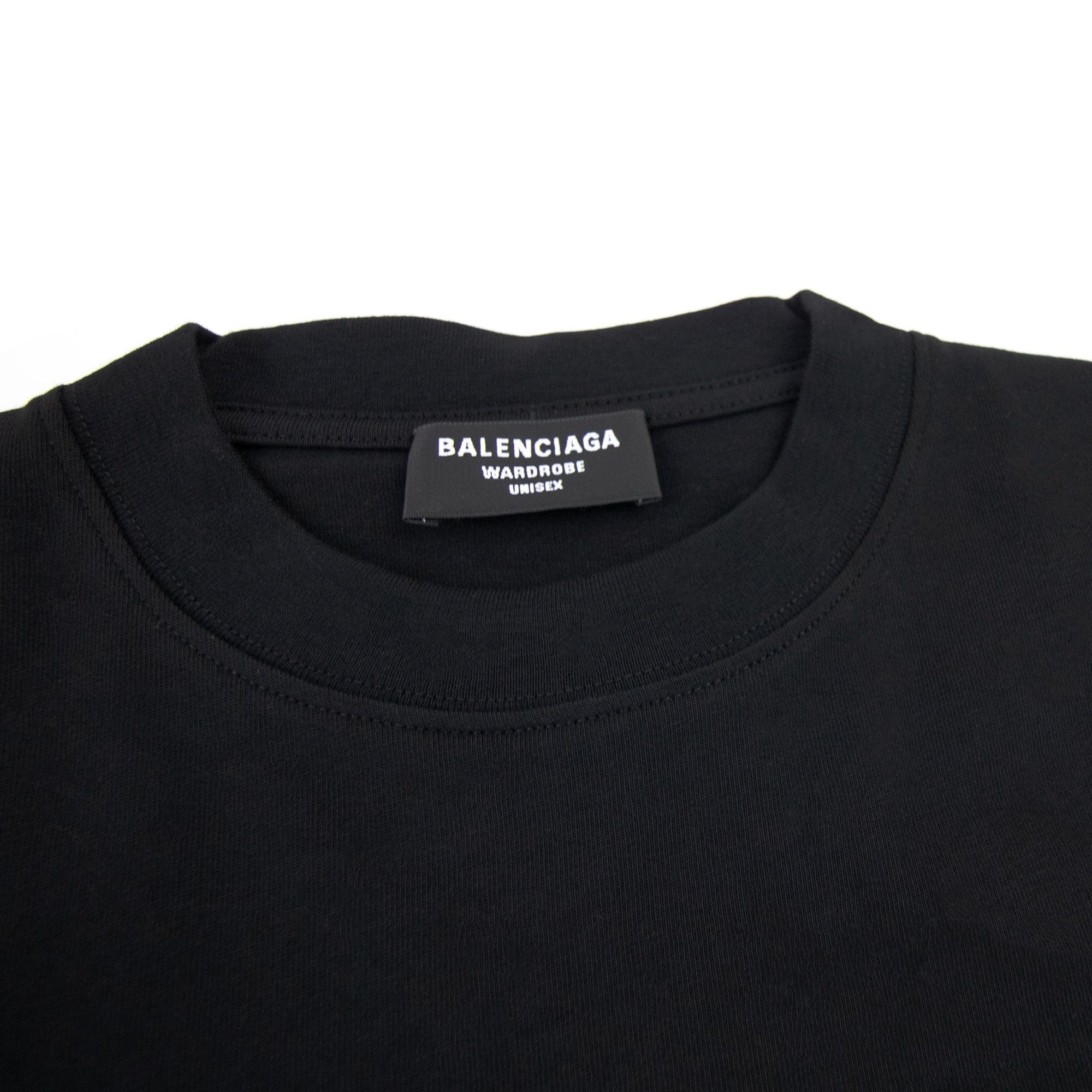 Balenciaga Political Campaign Embroidery T-shirt Black