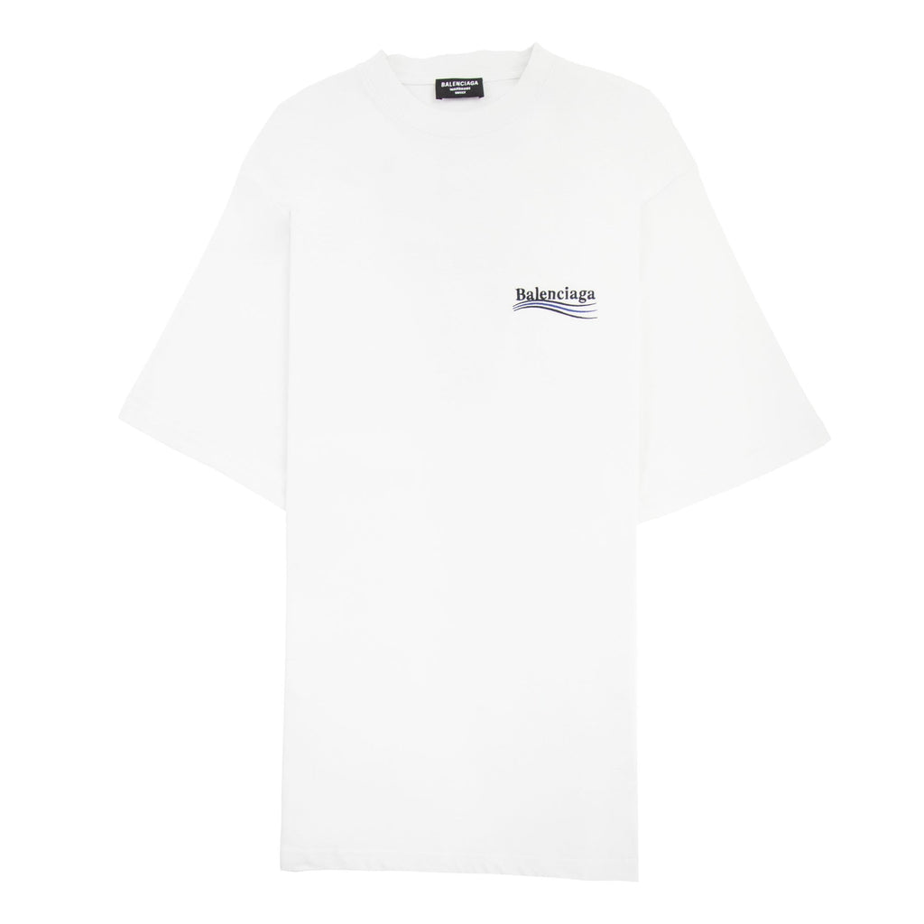 Balenciaga Political Campaign Embroidery T-shirt White