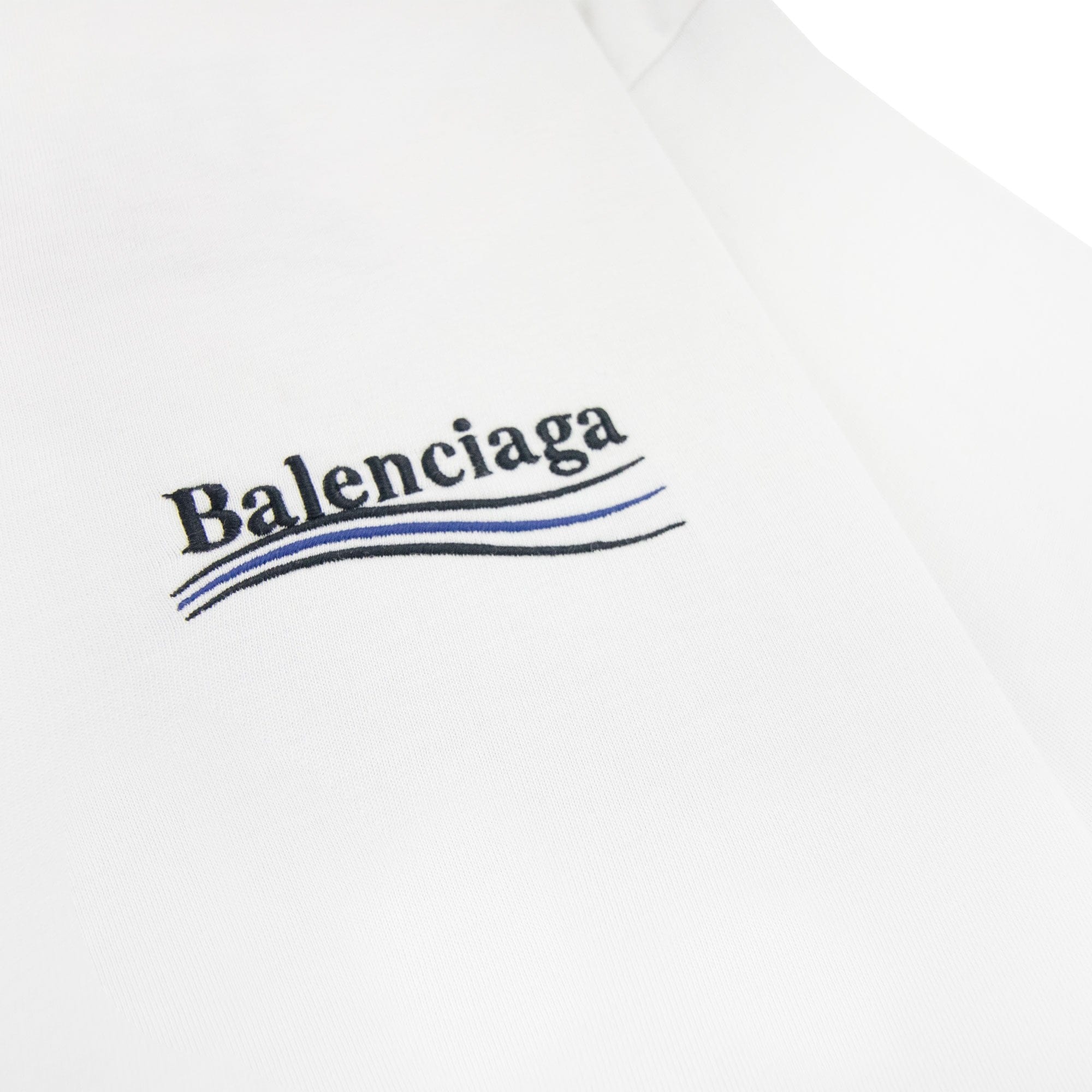 Balenciaga Political Campaign Embroidery T-shirt White