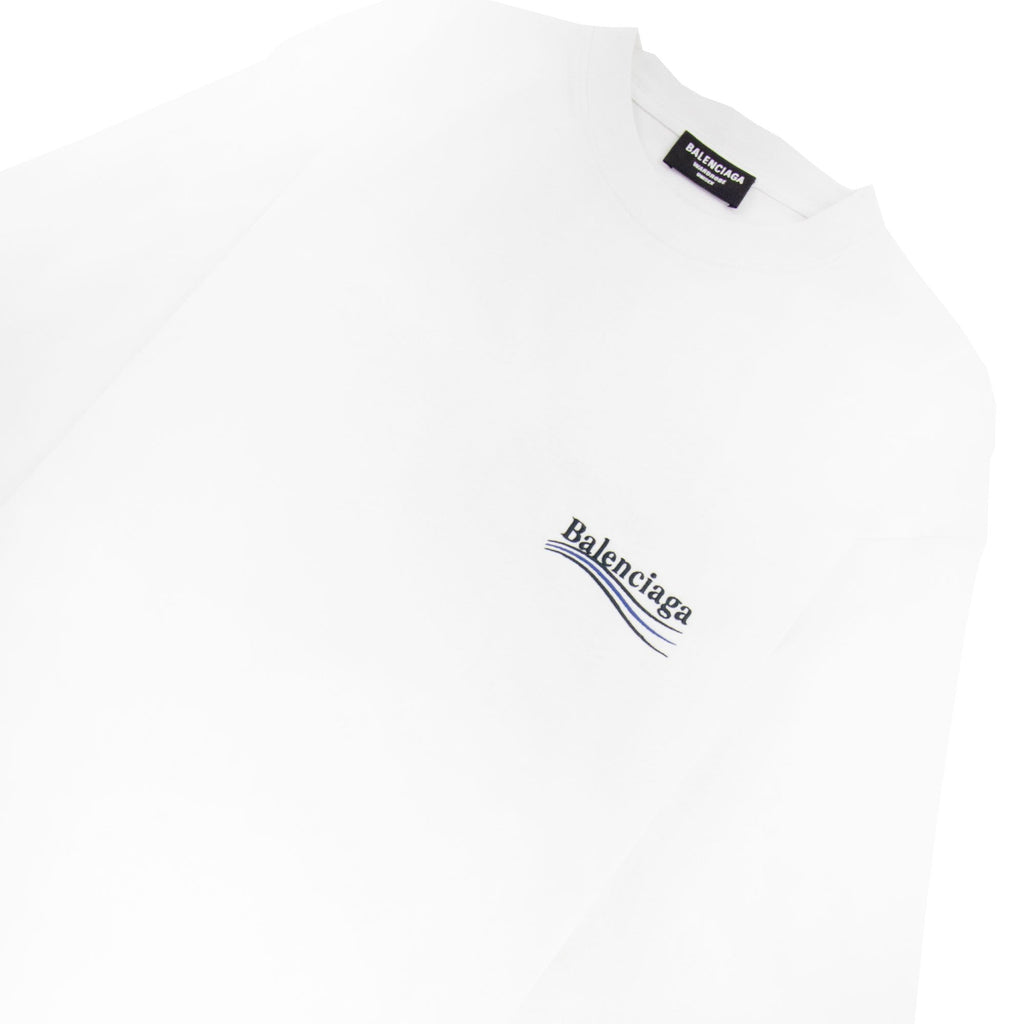 Balenciaga Political Campaign Embroidery T-shirt White