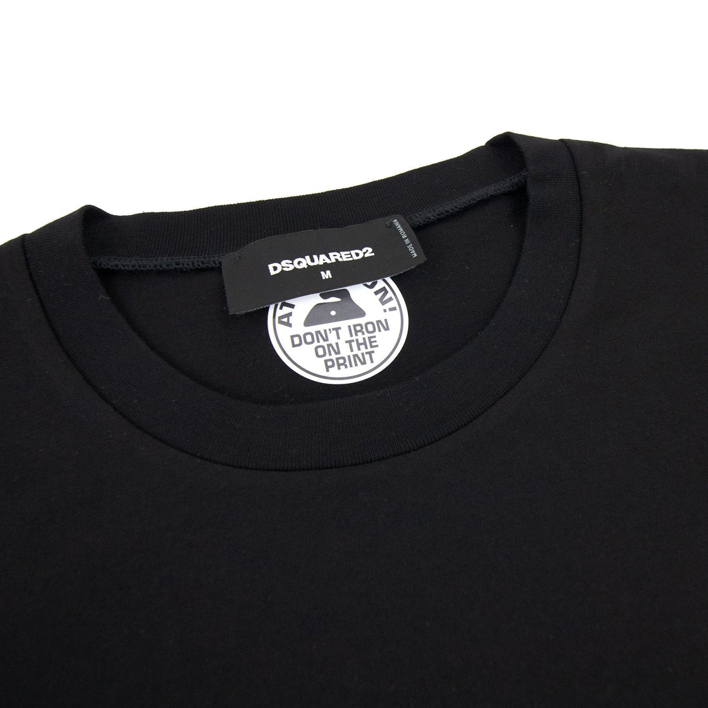 Dsquared2 Logo Super Crew T Shirt Black 900