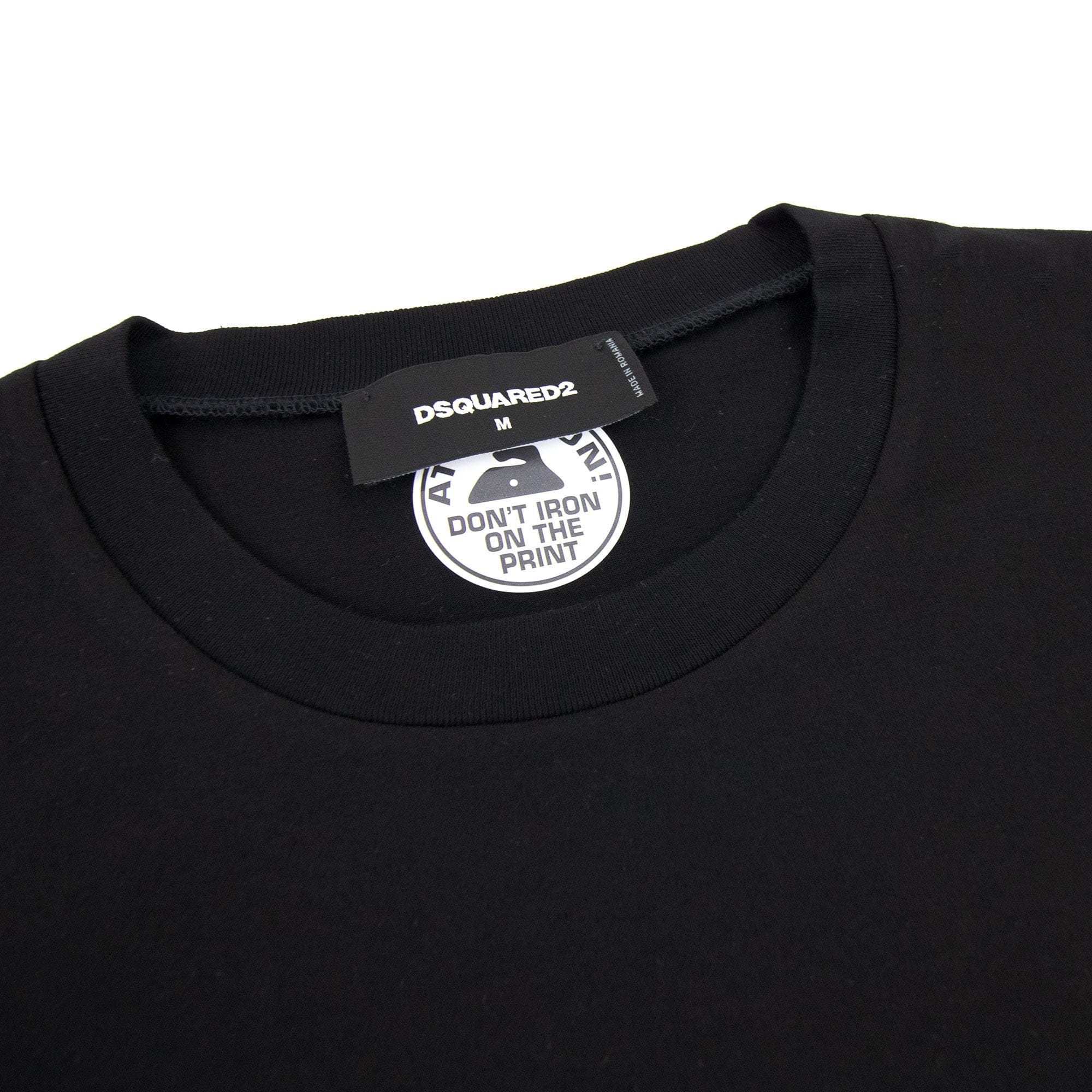 Dsquared2 Logo Super Crew T Shirt Black 900
