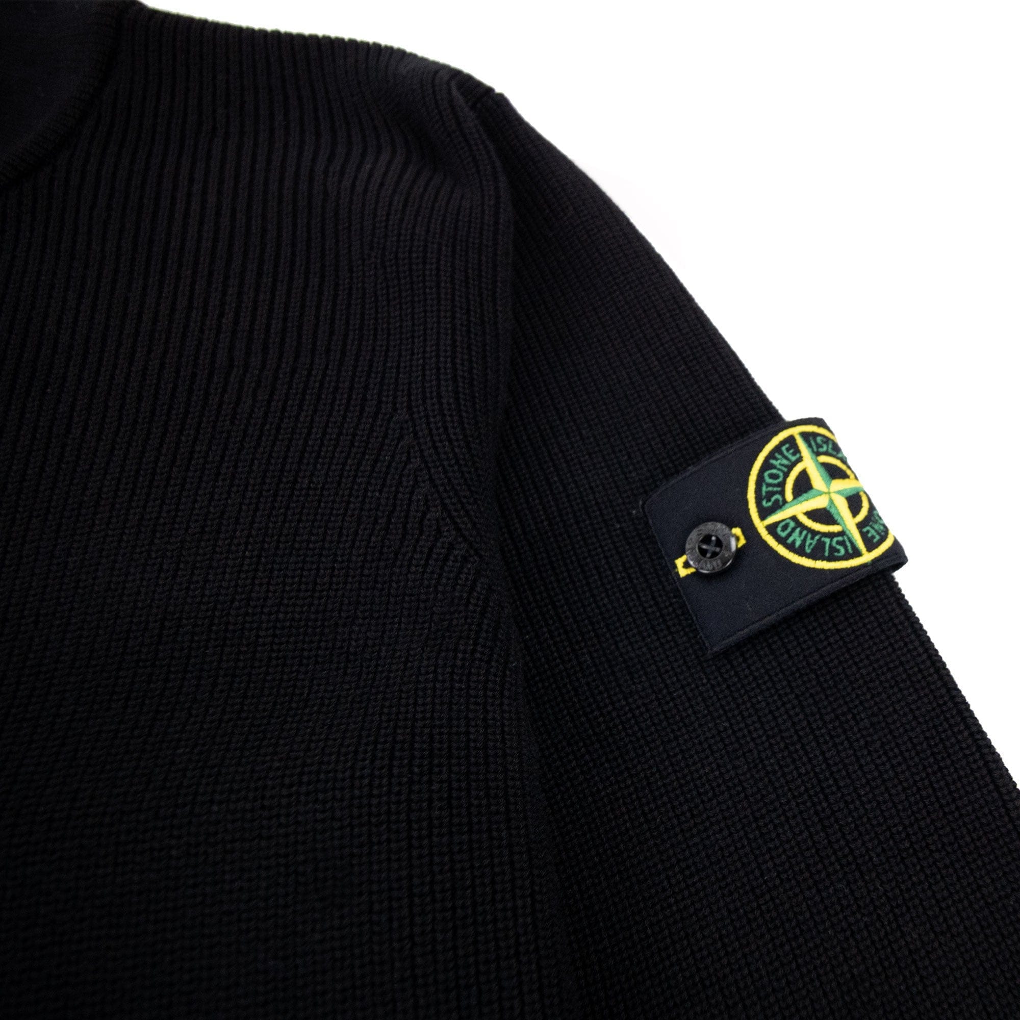 Stone Island 551d8 Knitted Cardigan Black V0029
