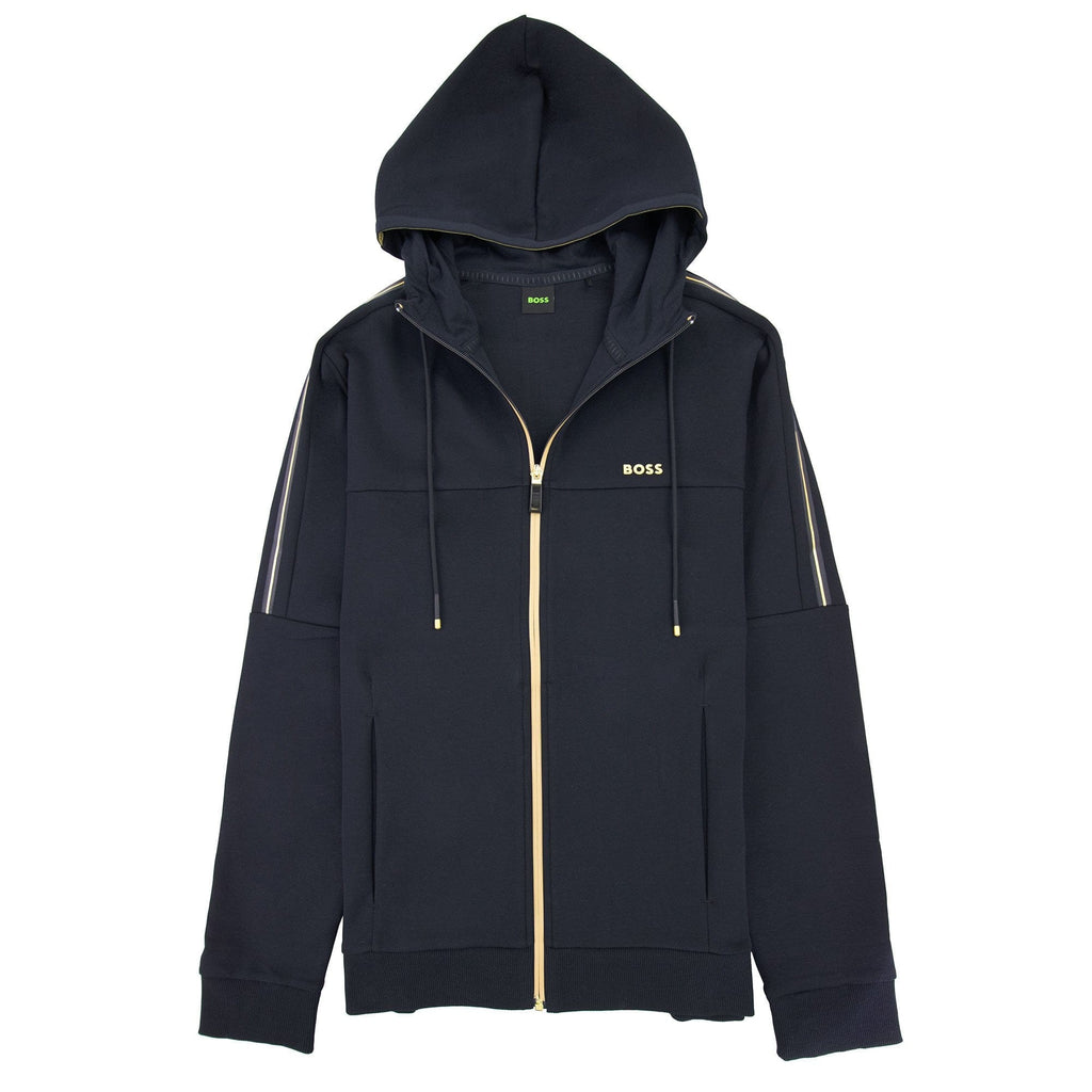 Hugo Boss Saggy 1 Hoody Side Stripes Navy