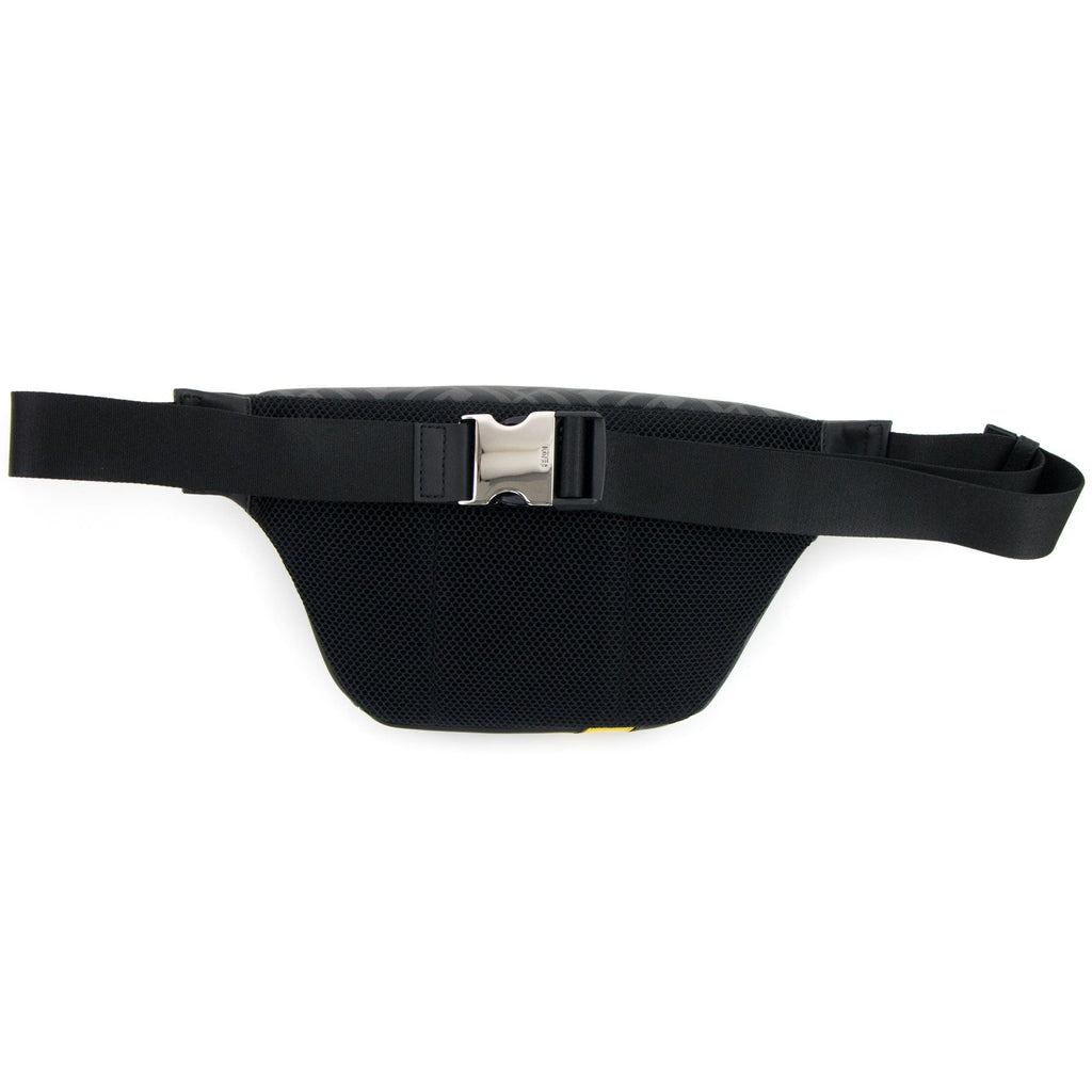 Fendi Ff Logo Fabric Belt Bag Grey