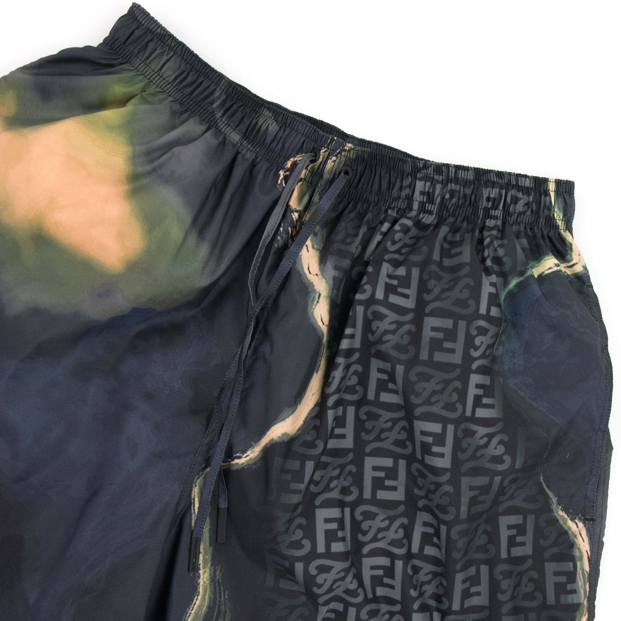 Fendi Fendi Earth Swim Shorts Moonlight Grey