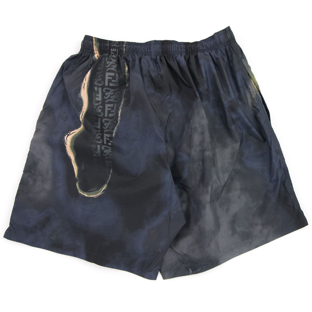 Fendi Fendi Earth Swim Shorts Moonlight Grey