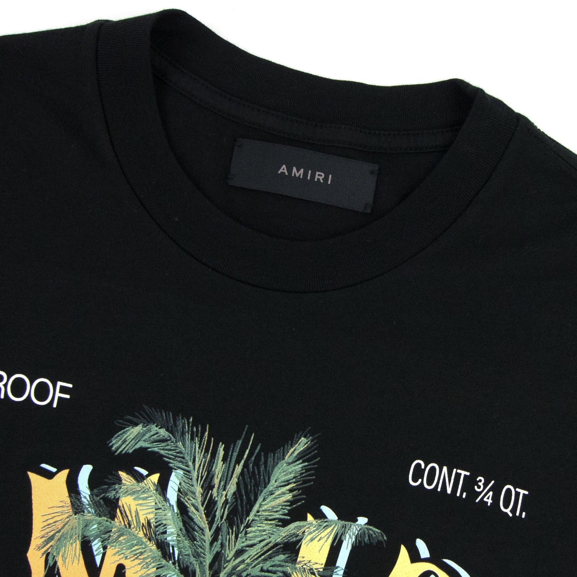 Amiri Amiri Rum Label Tee Black