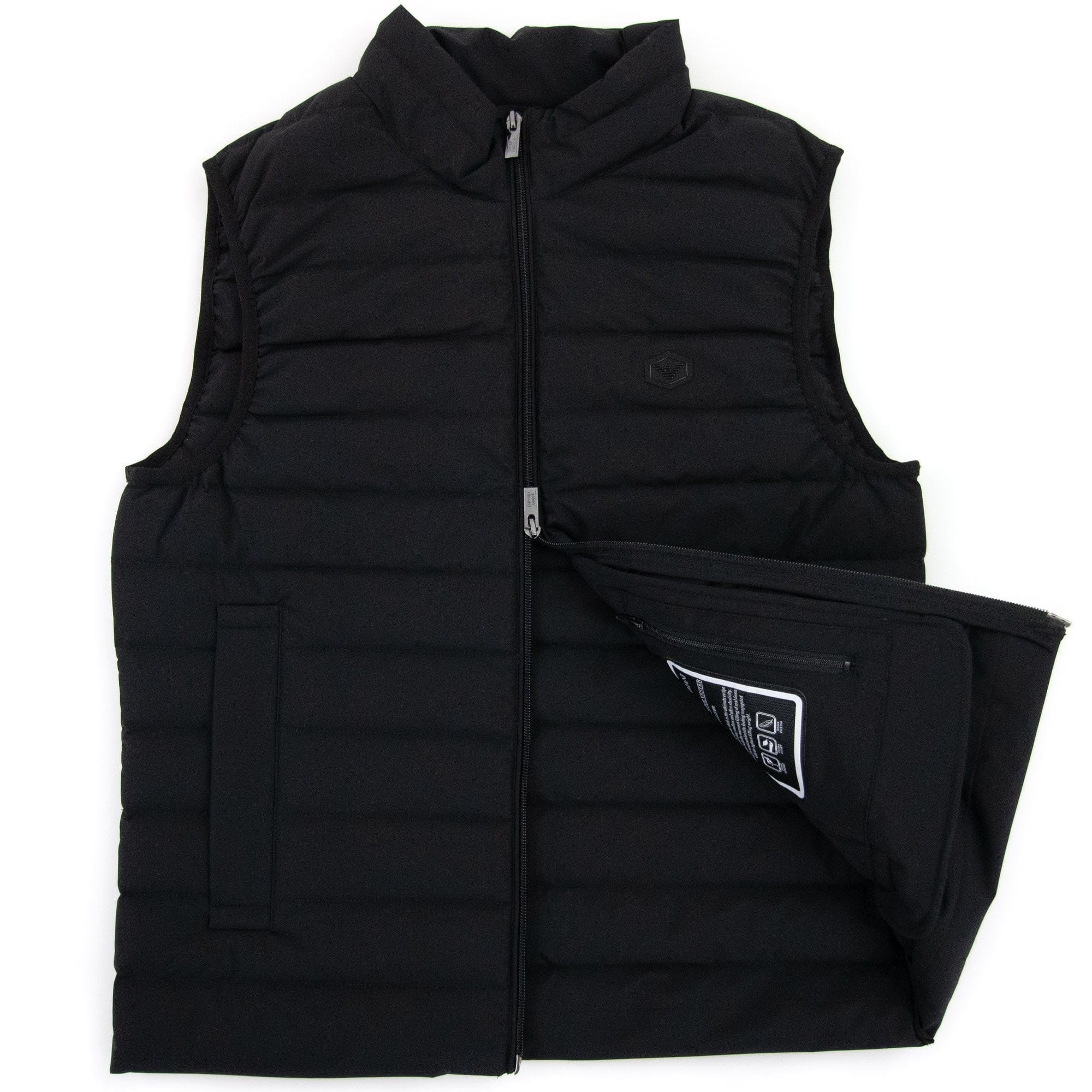 Emporio Armani Quilted-nylon Sleeveless Down Jacket Black