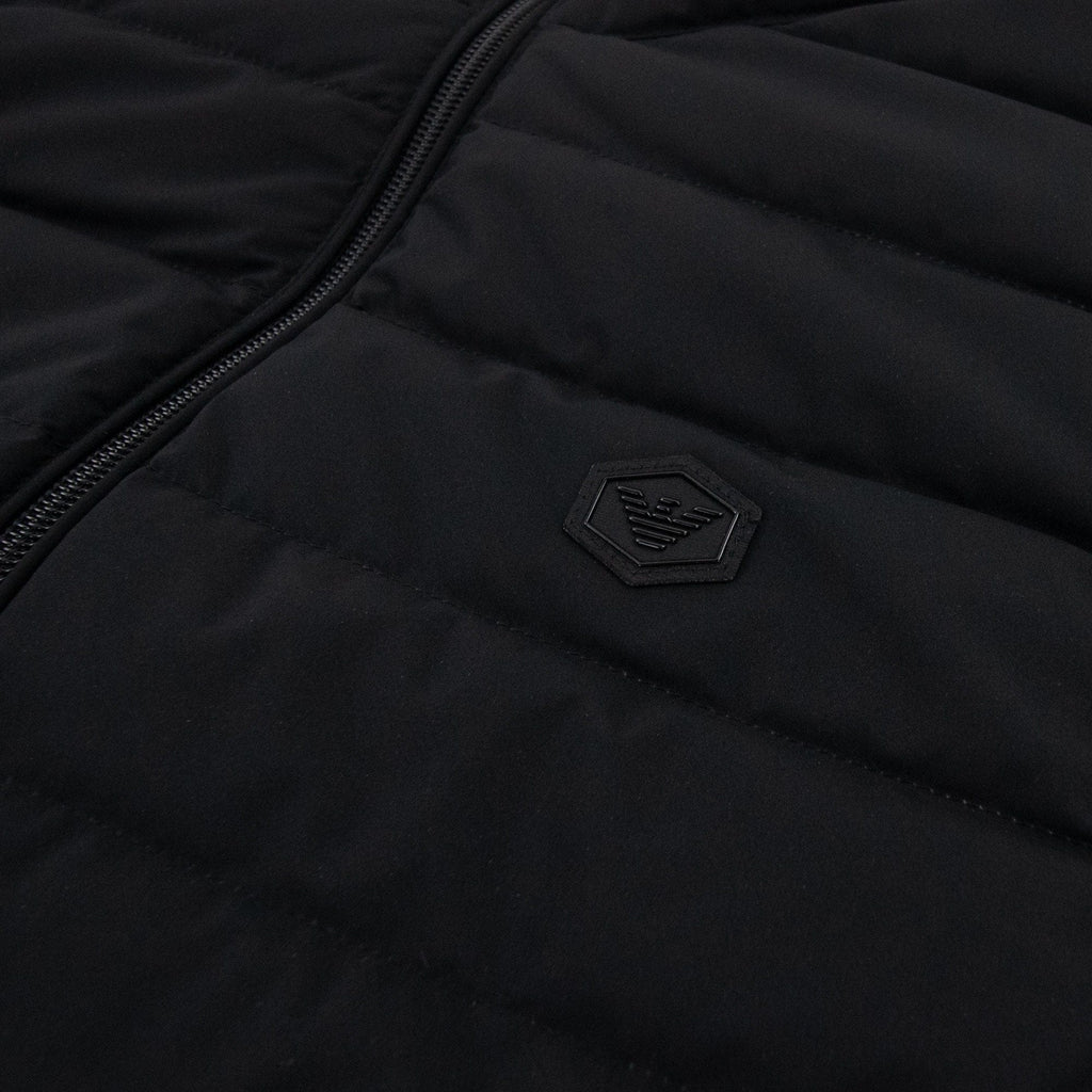Emporio Armani Quilted-nylon Sleeveless Down Jacket Black