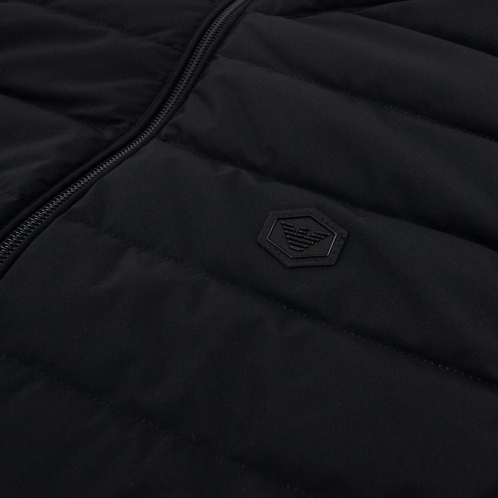 Emporio Armani Quilted-nylon Sleeveless Down Jacket Black