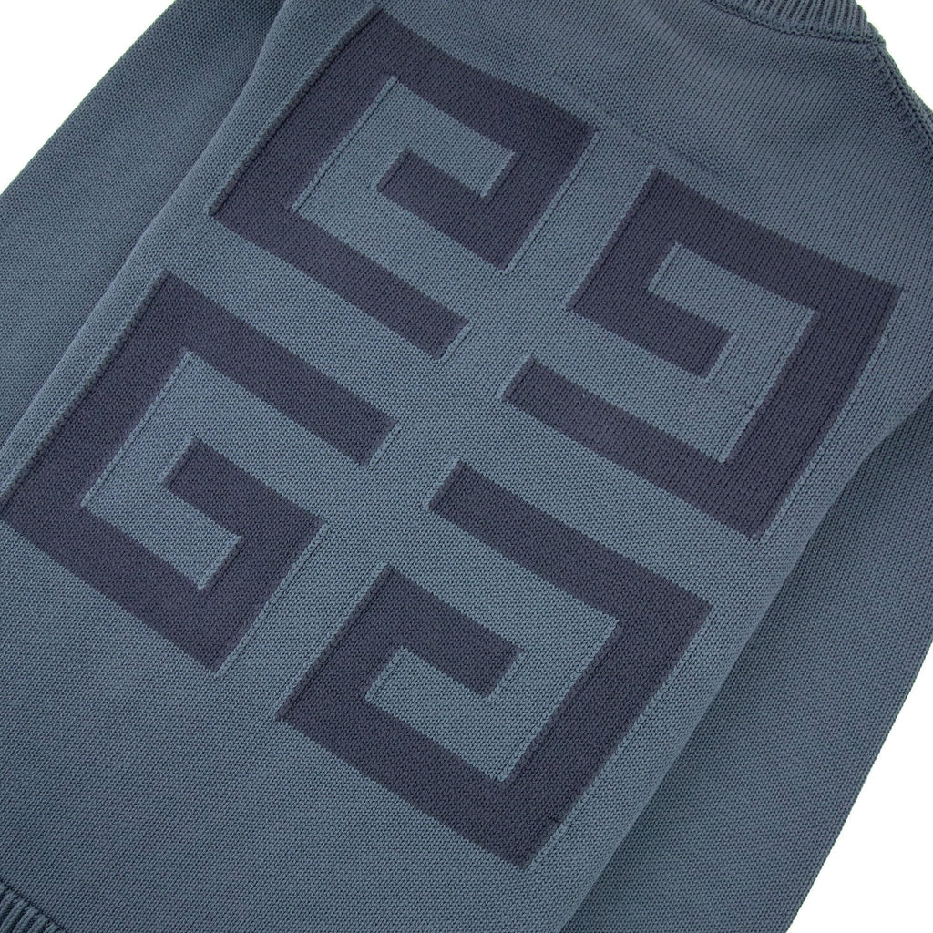 Givenchy 4g Cotton Knit Sweater Blue 464