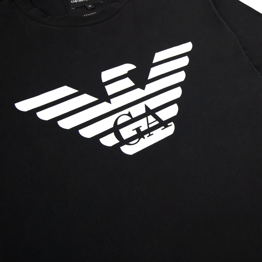 Emporio Armani Pima-jersey T-shirt With Logo Black