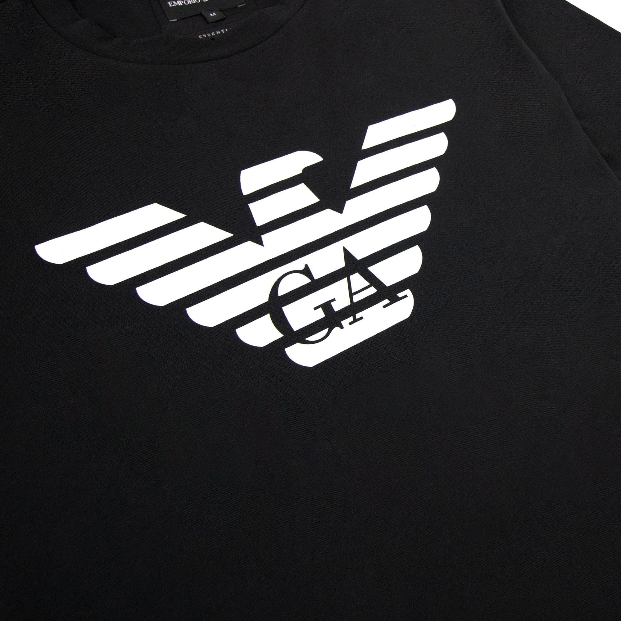 Emporio Armani Pima-jersey T-shirt With Logo Black