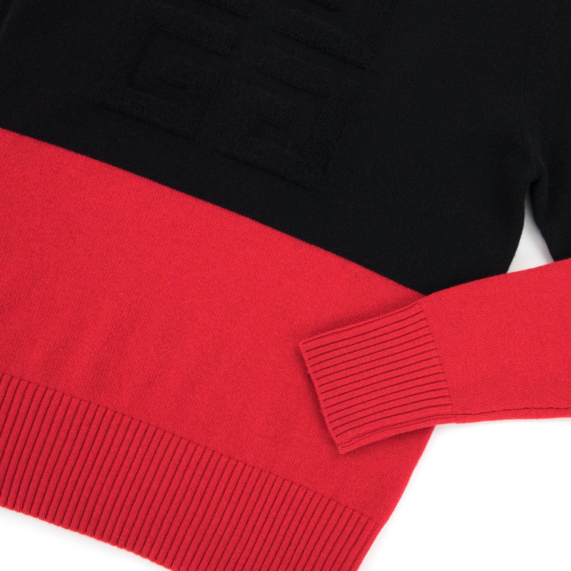 Givenchy 4g Colour Block Cashmere Jumper Black/Red 009