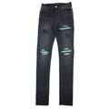 Amiri Mx1 Ultra Suede Slim-fit Stretch-denim Aged Black