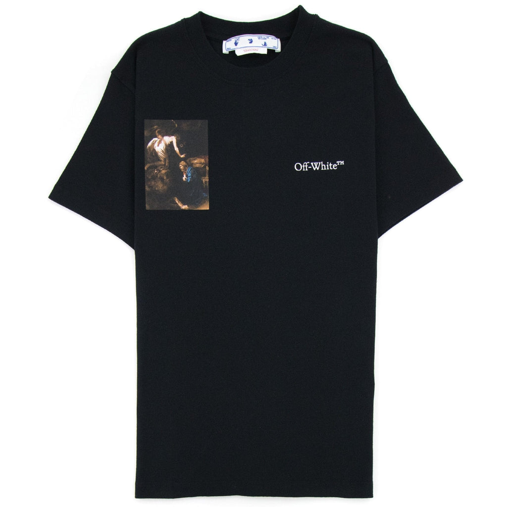 Off White Caravage Lute Slim S/s T Shirt Black/white