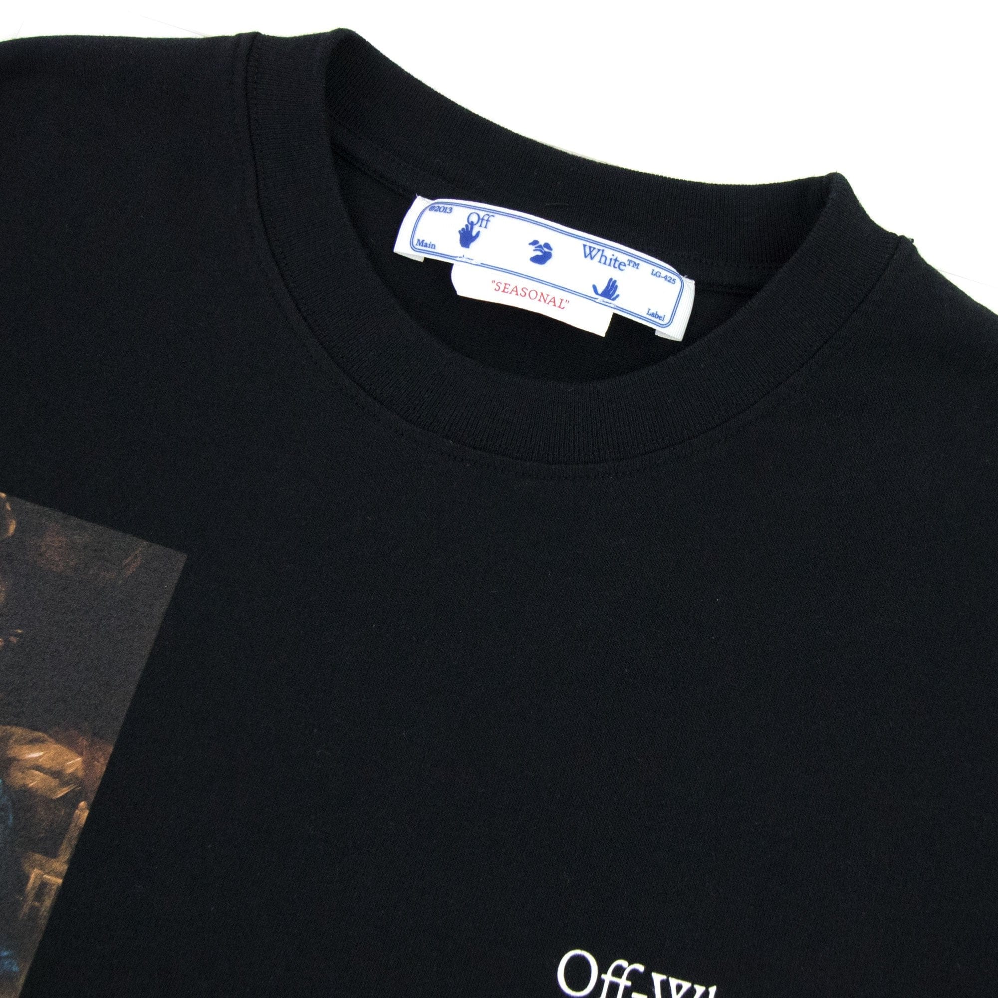 Off White Caravage Lute Slim S/s T Shirt Black/white