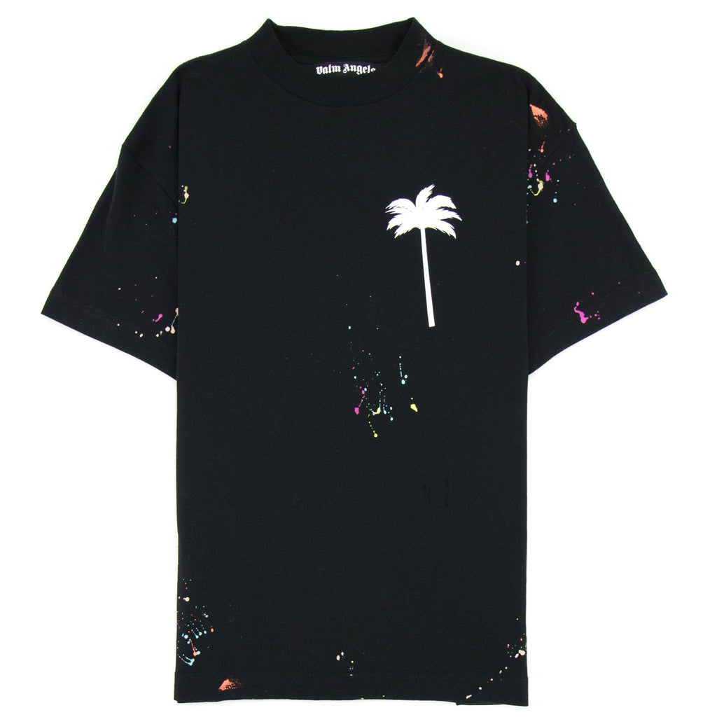 Palm Angels Pxp Painted Classic T Shirt Black/white