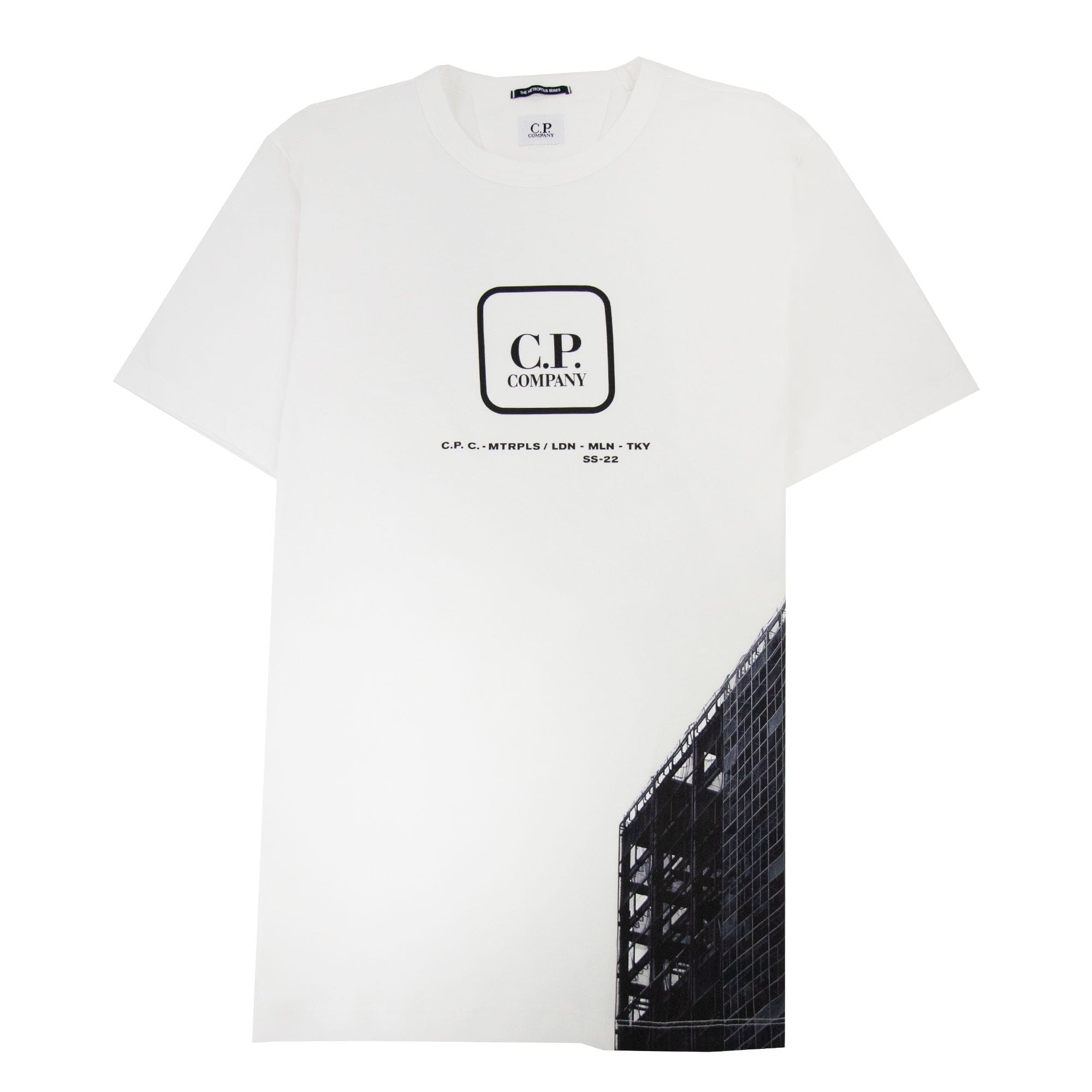 Cp Company Metropolis Series 30/1 Jersey Visual T-shirt White 103