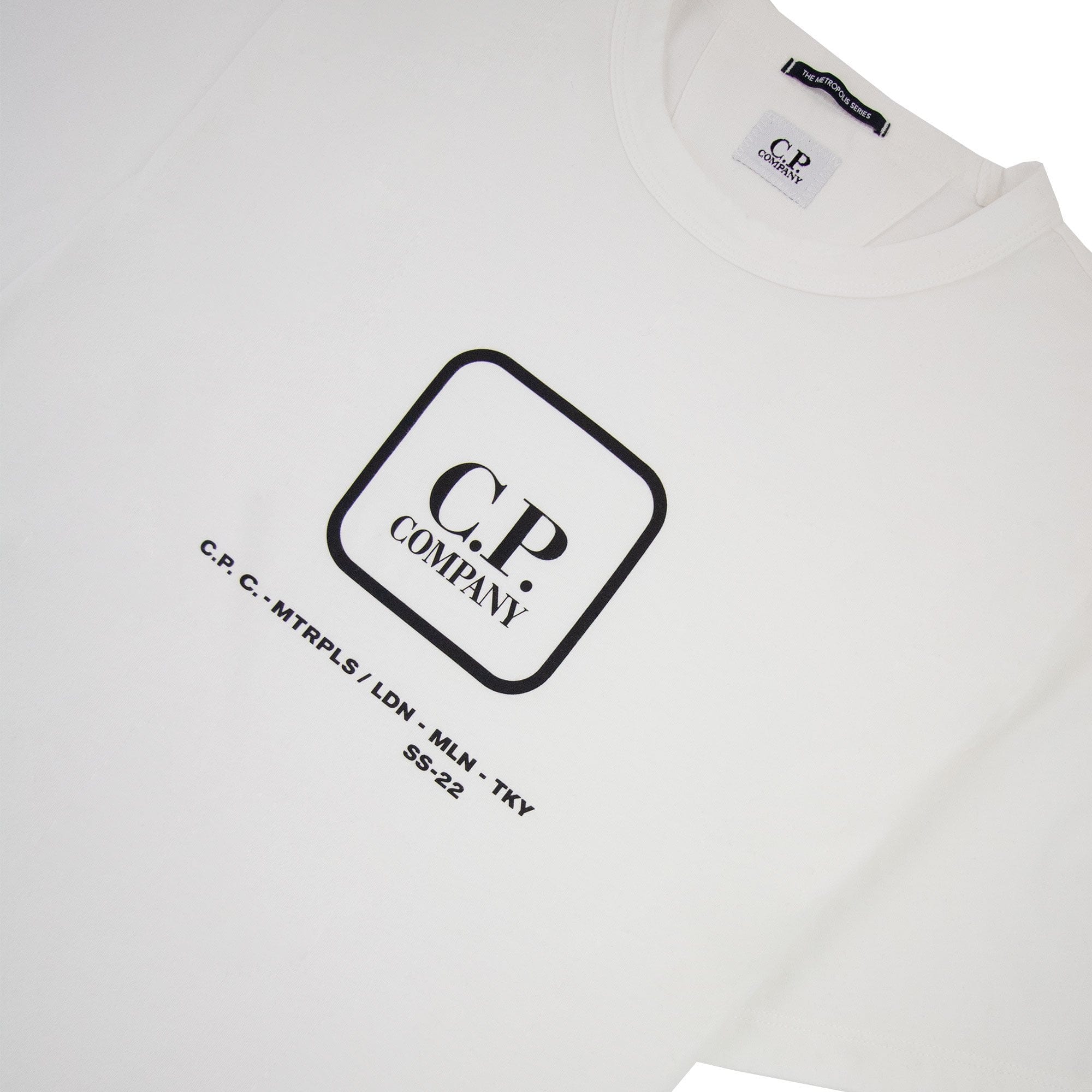 Cp Company Metropolis Series 30/1 Jersey Visual T-shirt White 103