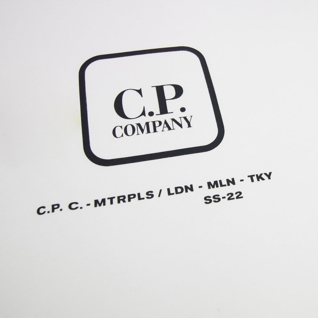 Cp Company Metropolis Series 30/1 Jersey Visual T-shirt White 103