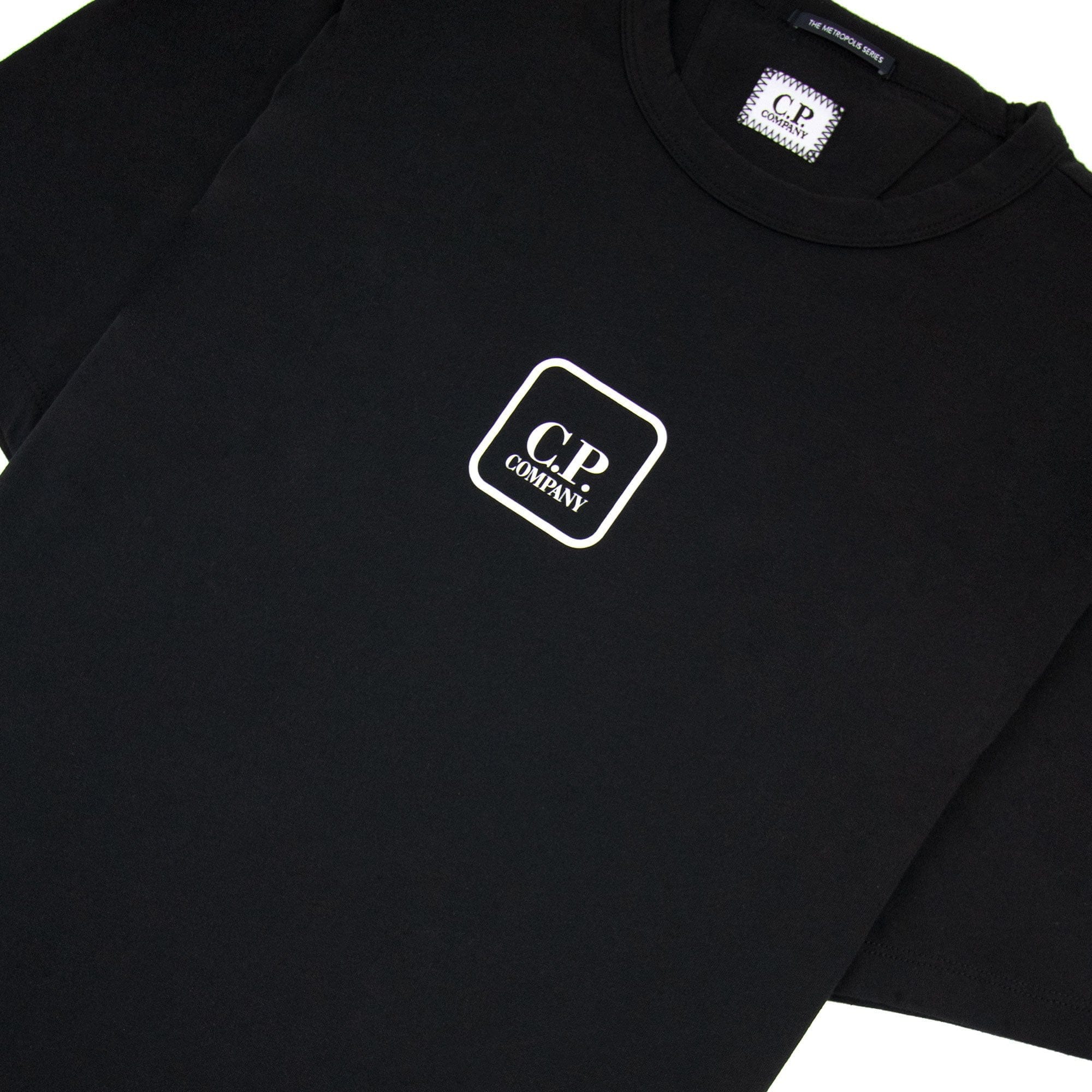 Cp Company S192a Metropolis Series 30/1 Jersey Graphic T-shirt Black 999