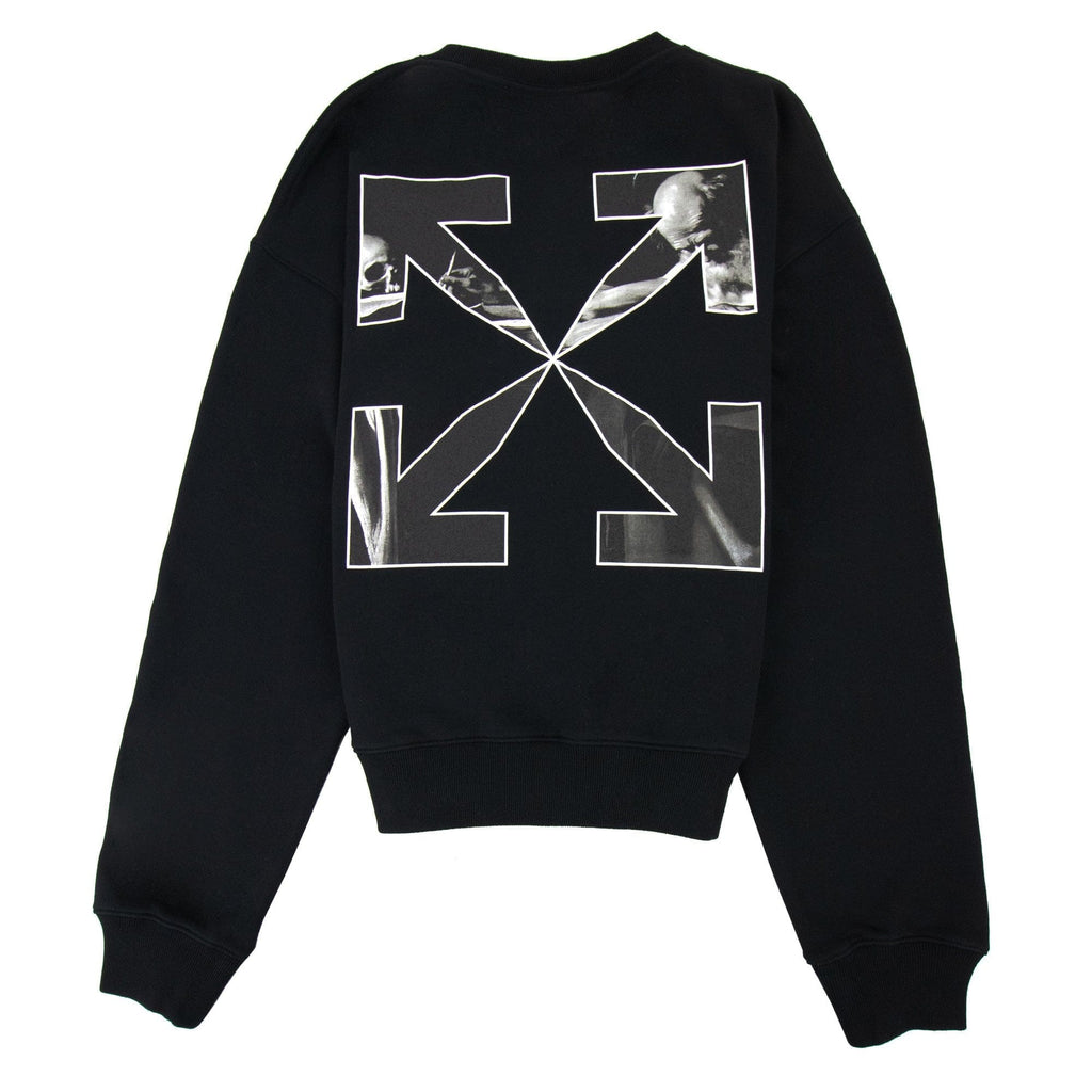 Off White Caravage Arrow Over Crewneck Sweatshirt Black/white