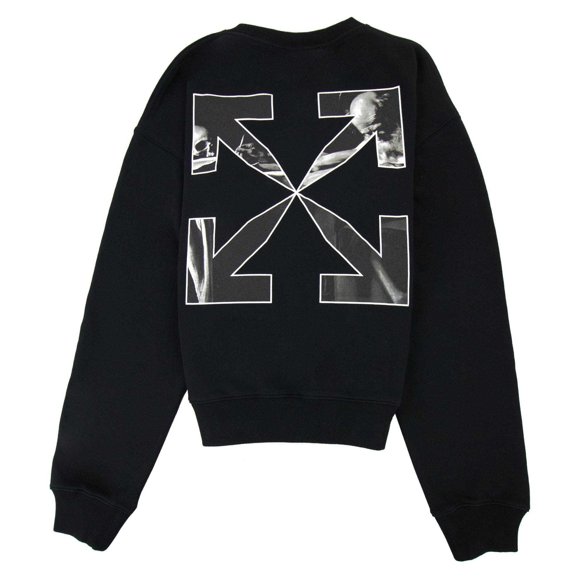 Off White Caravage Arrow Over Crewneck Sweatshirt Black/white