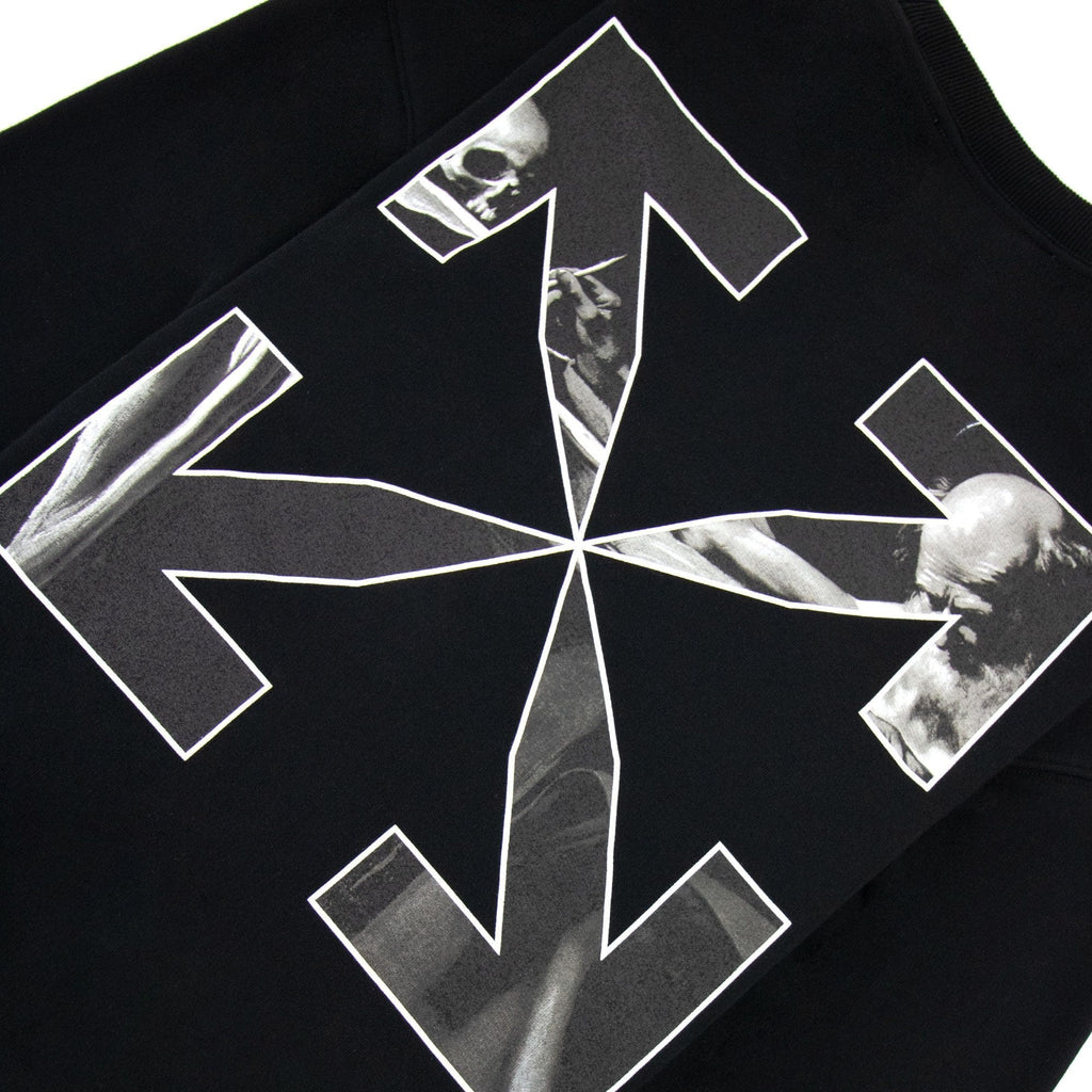Off White Caravage Arrow Over Crewneck Sweatshirt Black/white