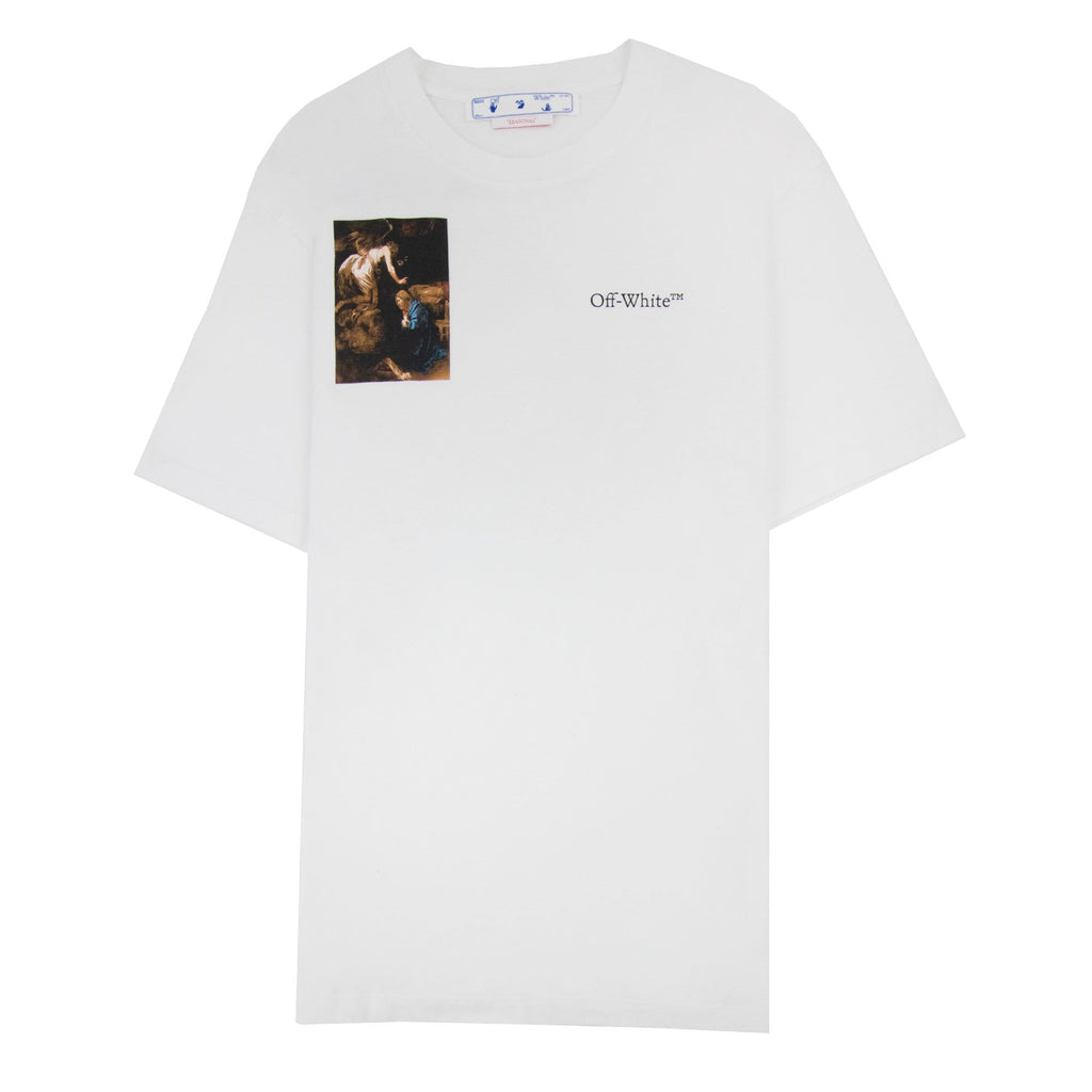 Off White Caravage Lute Slim S/s T Shirt White/black