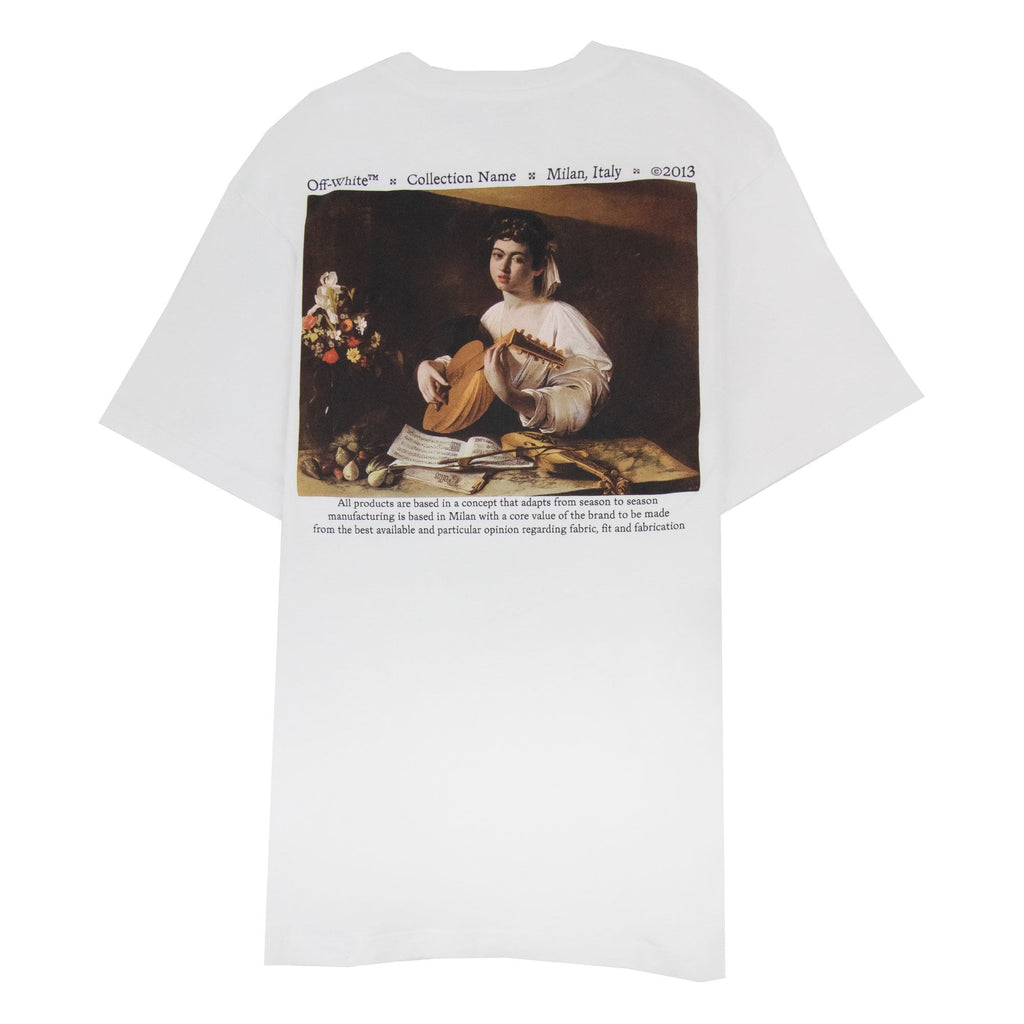 Off White Caravage Lute Slim S/s T Shirt White/black