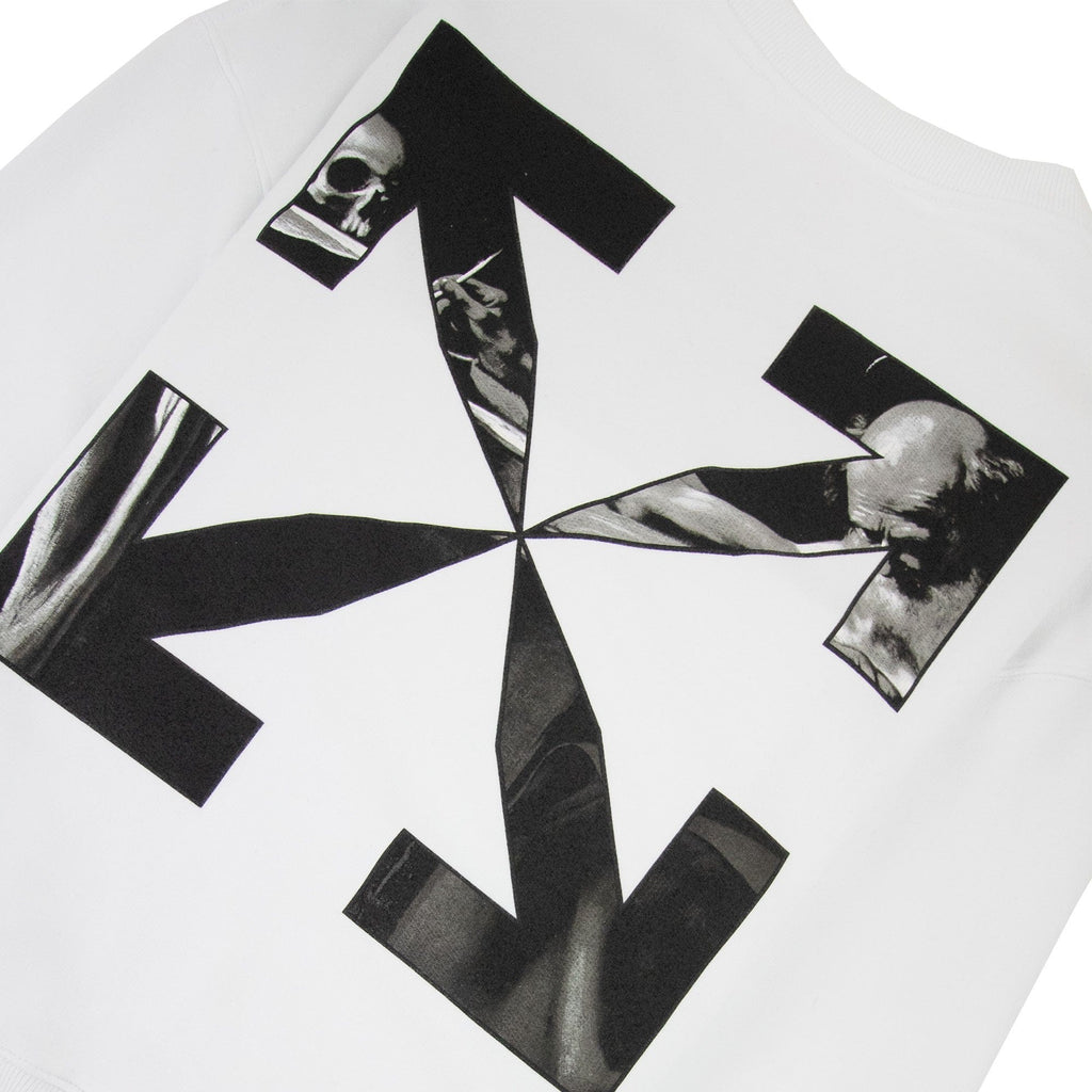 Off White Caravage Arrow Over Crewneck Sweatshirt White/black