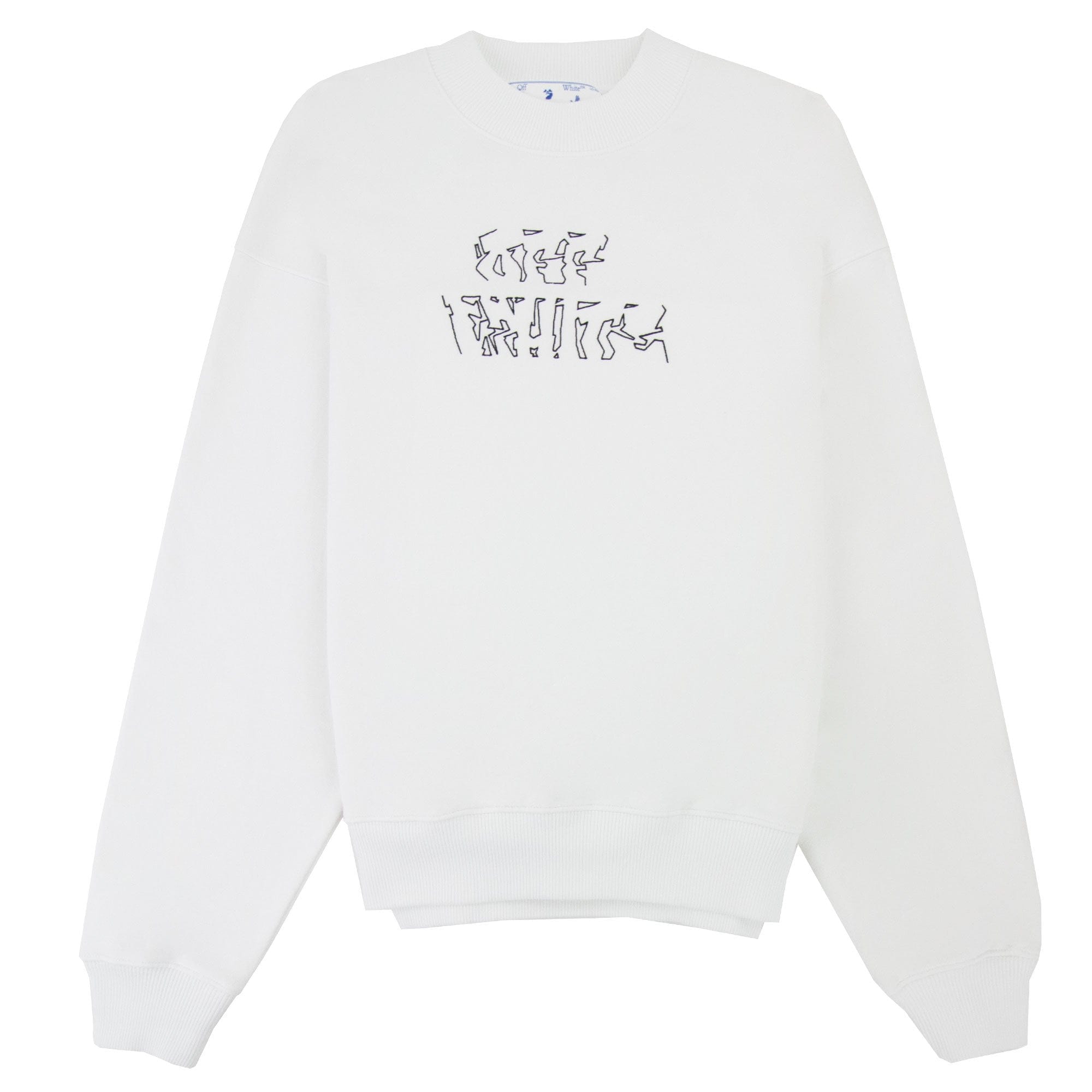 Off White Neen Arrow Skate Crewneck Sweatshirt White/black