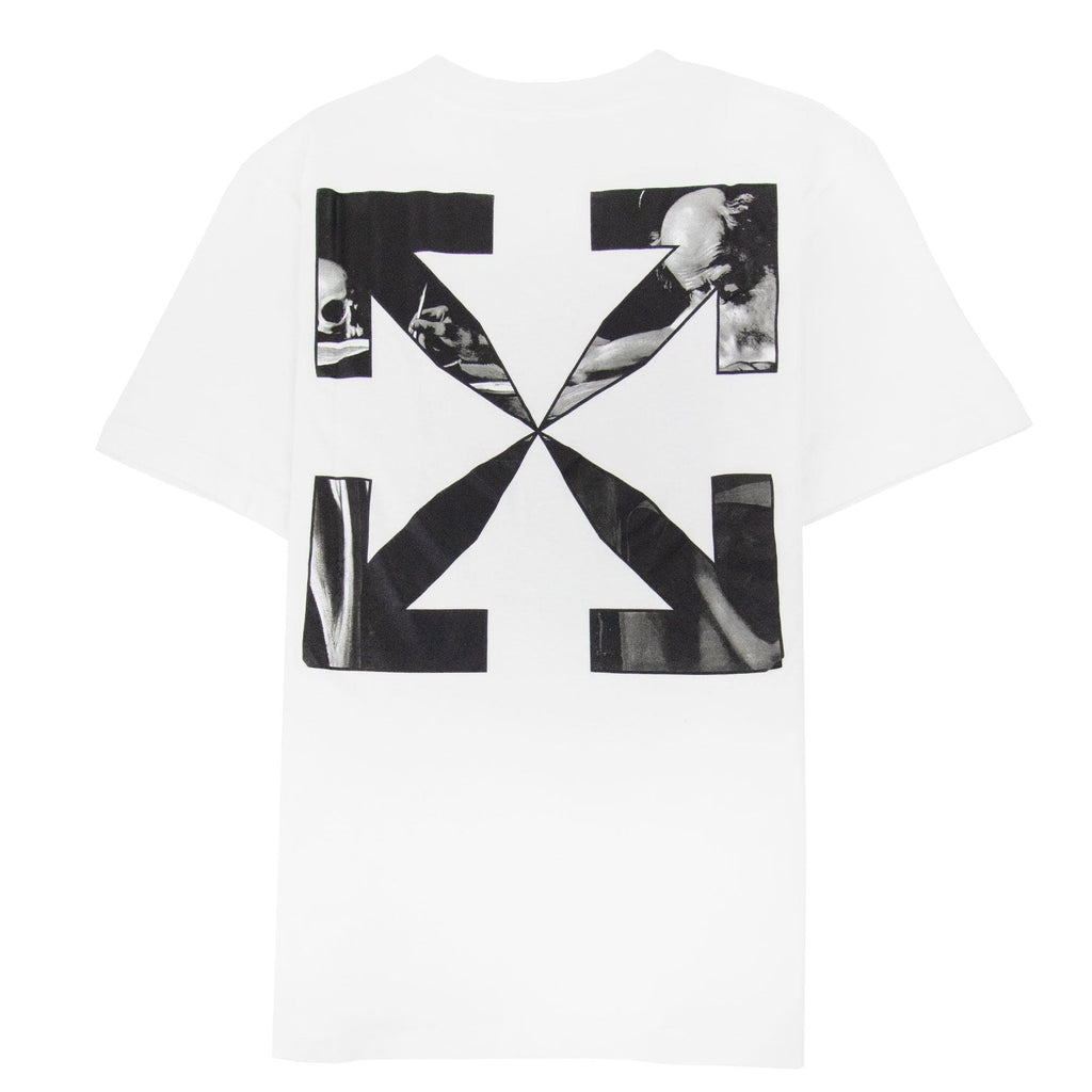 Off White Caravage Arrow Slim S/s T Shirt White/black