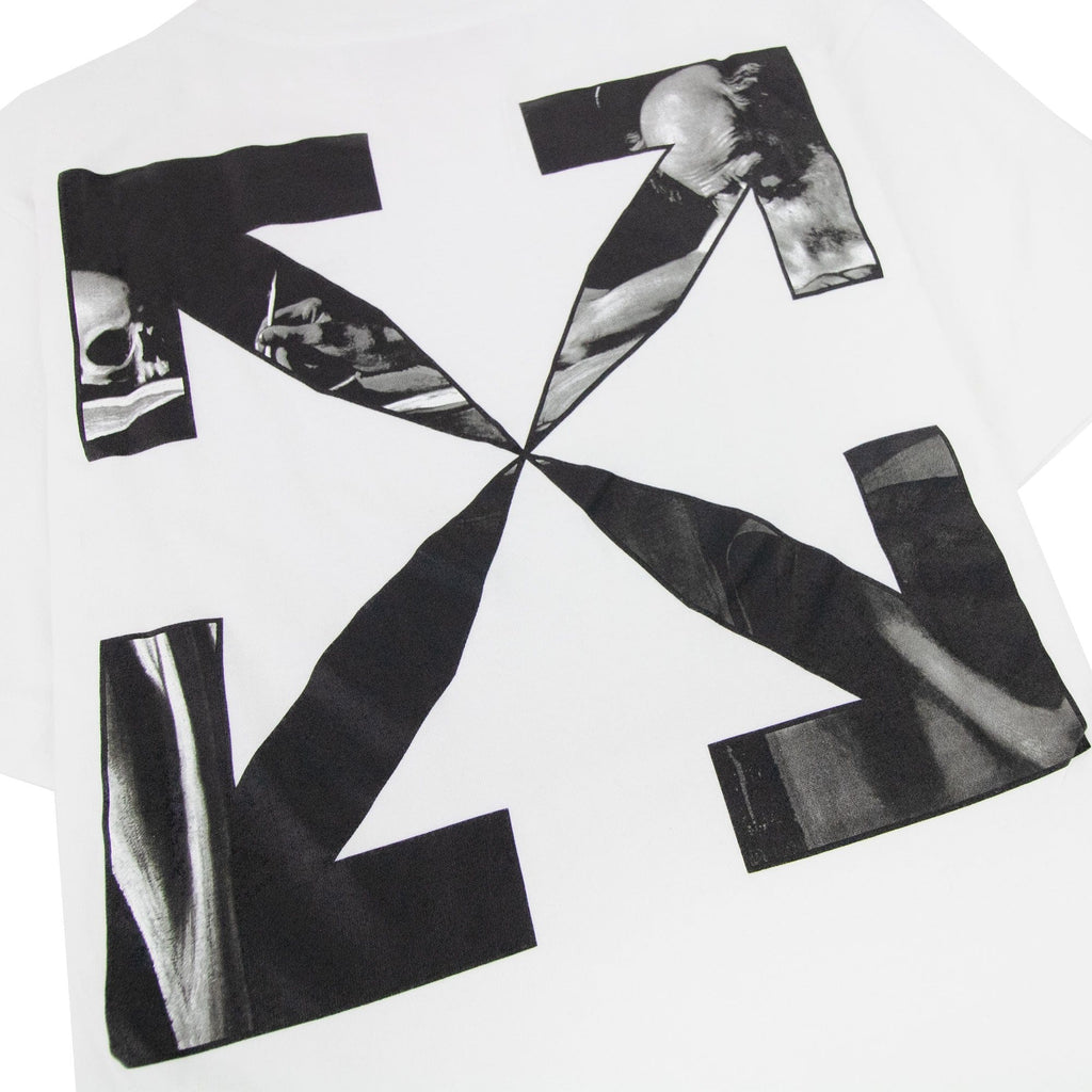 Off White Caravage Arrow Slim S/s T Shirt White/black