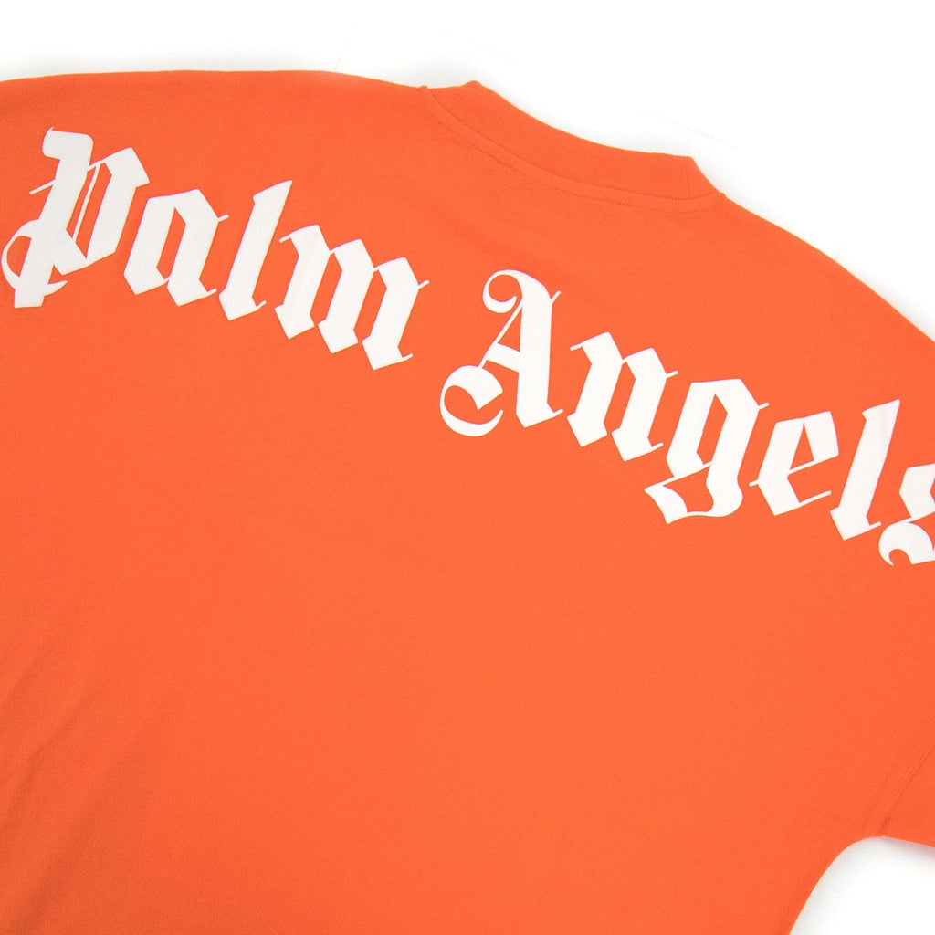 Palm Angels Classic Logo Over L/s T Shirt Orange/white