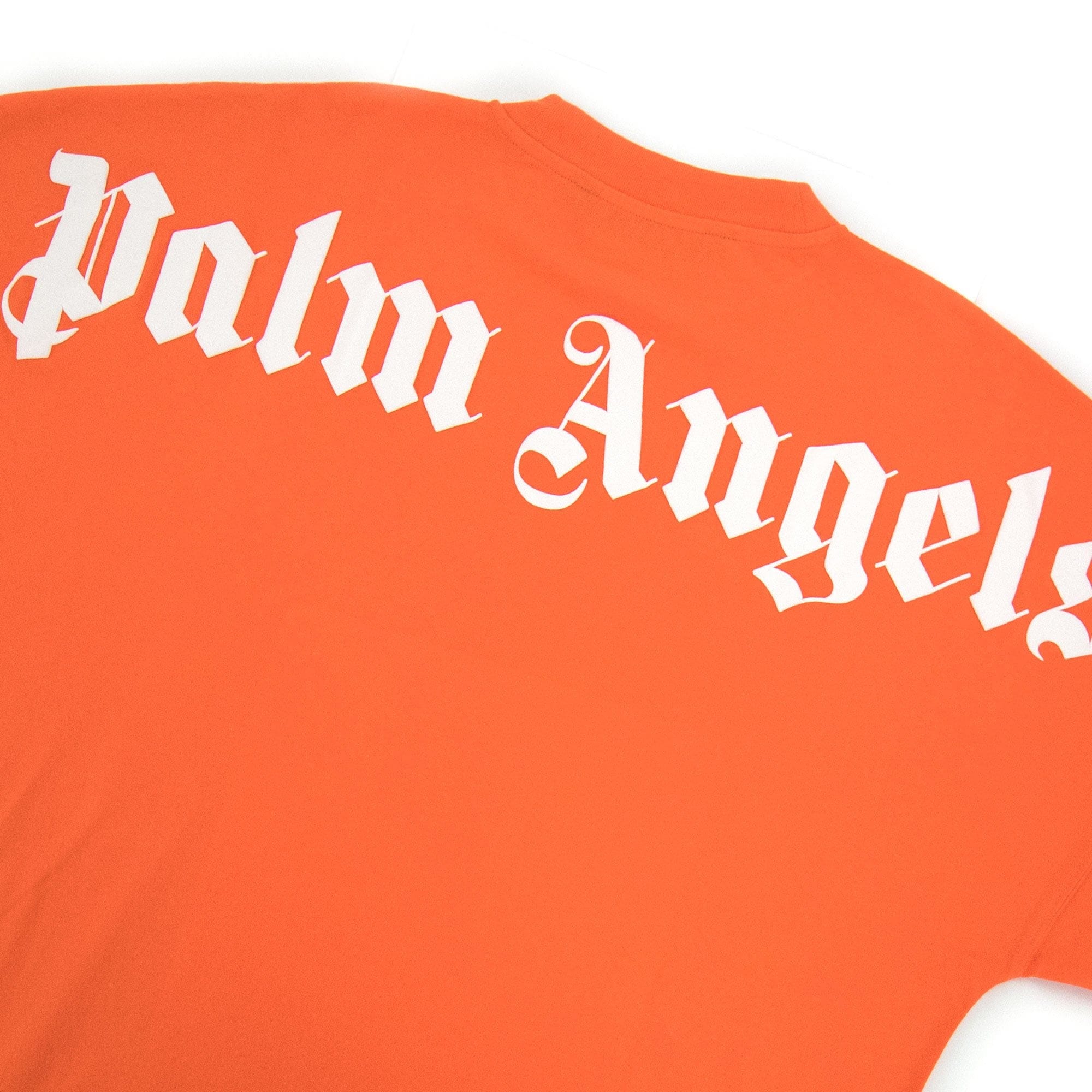 Palm Angels Classic Logo Over L/s T Shirt Orange/white