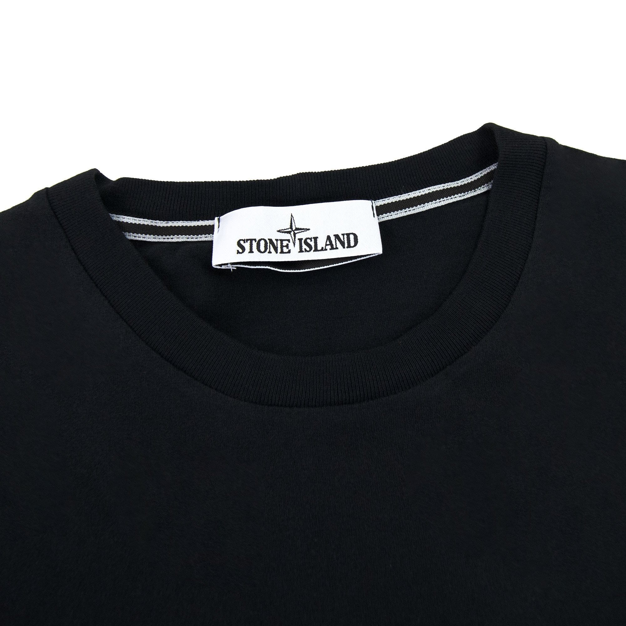 Stone Island 2ns82 Cotton Jersey Micro Graphics One Print_gar Black V0029