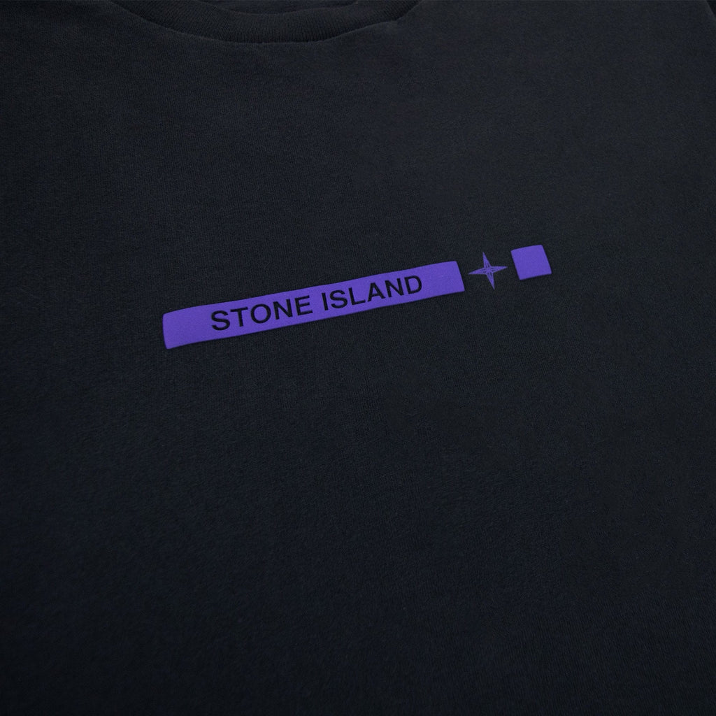 Stone Island 2ns82 Cotton Jersey Micro Graphics One Print_gar Black V0029