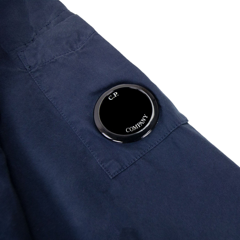 Cp Company Sh079a Emerized Gabardine Utility Shirt Navy 888