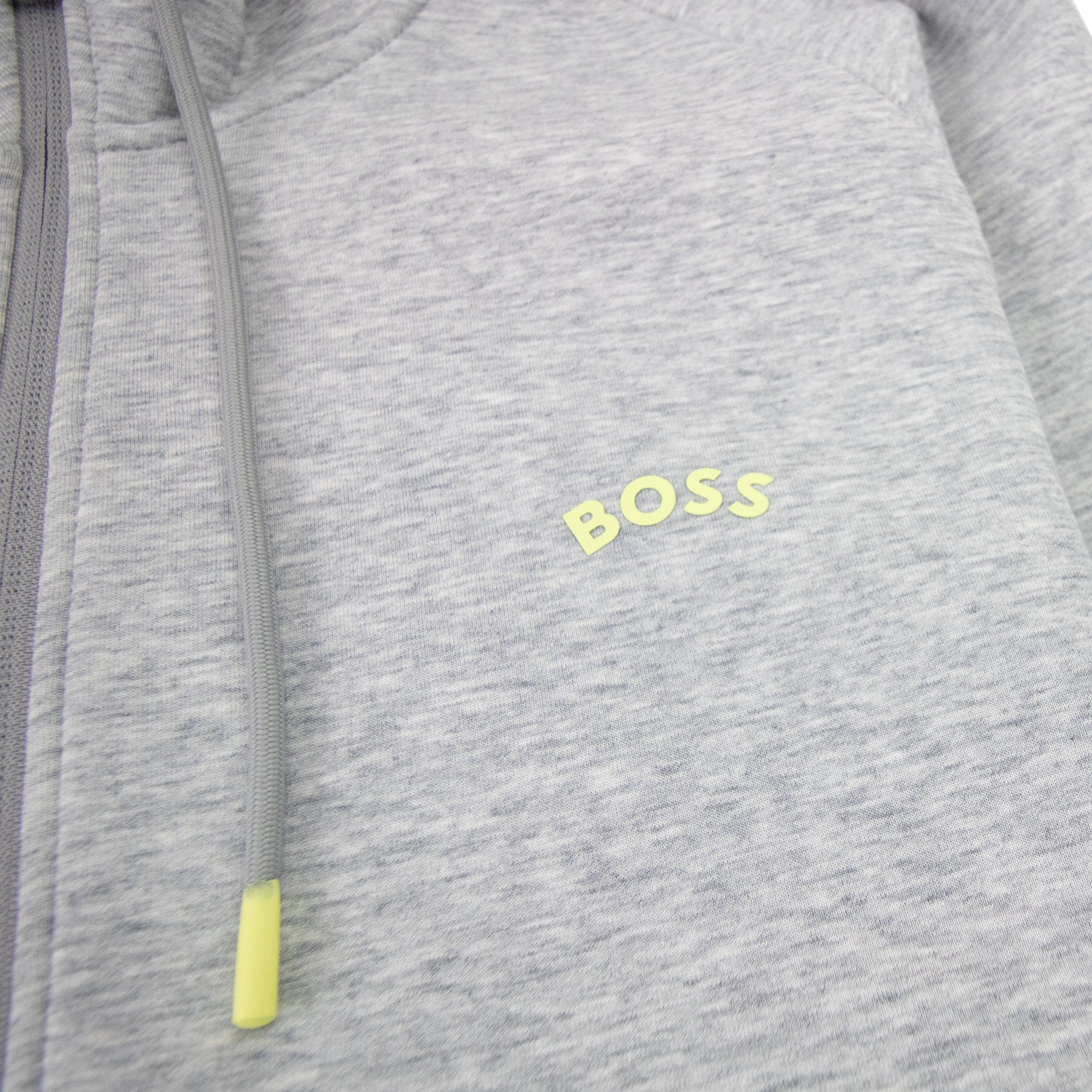Hugo Boss Saggy 2 Curved Logo Hoody Grey 059