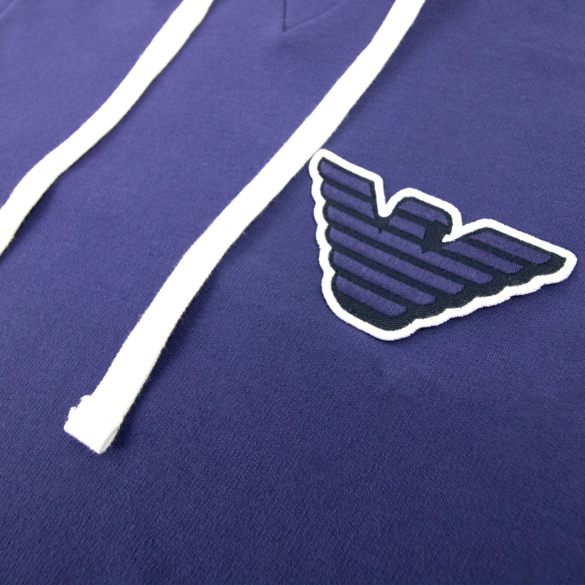 Emporio Armani Eagle Logo Hooded Sweater Blue