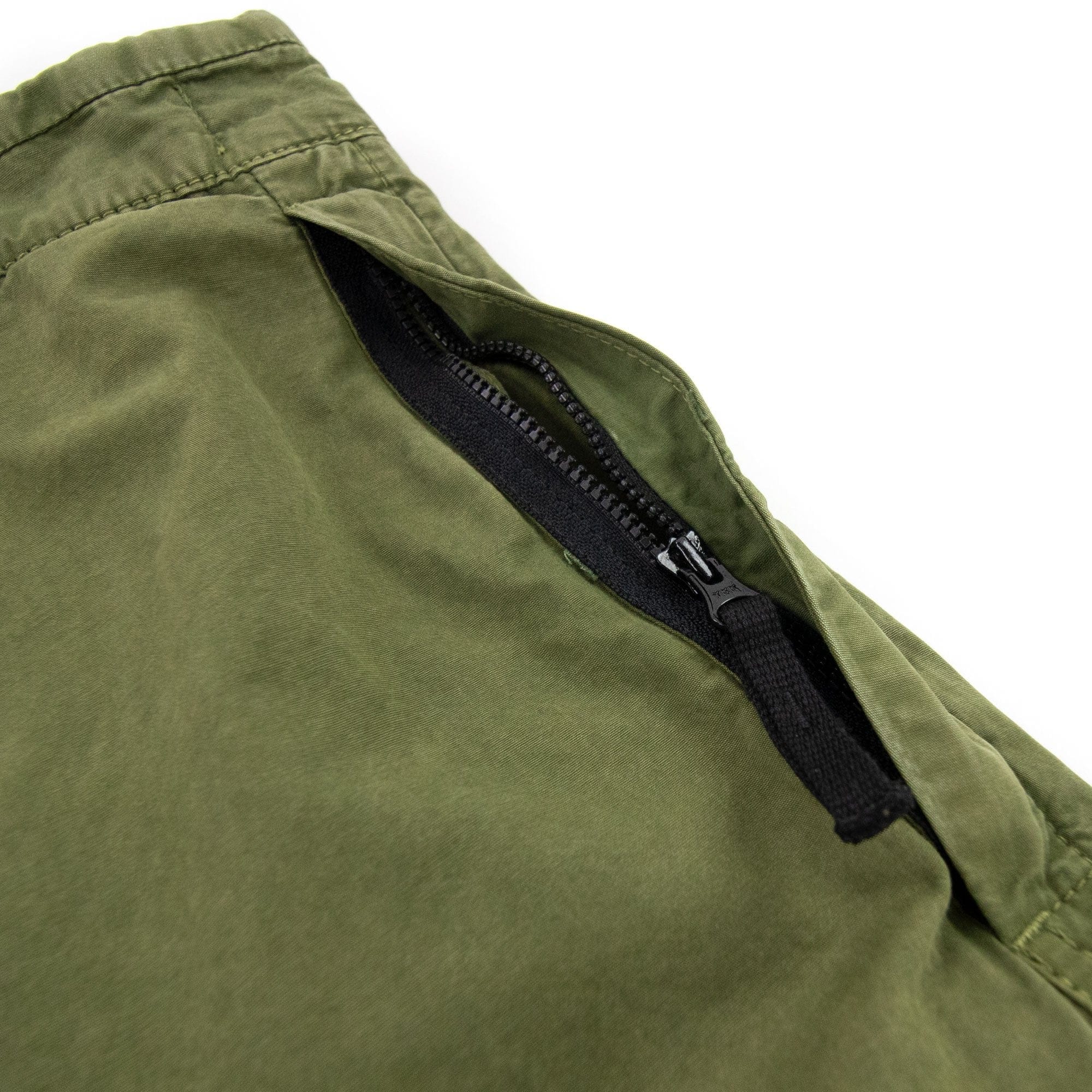 Stone Island L11wa Garment Dyed Canvas Shorts Olive V0158