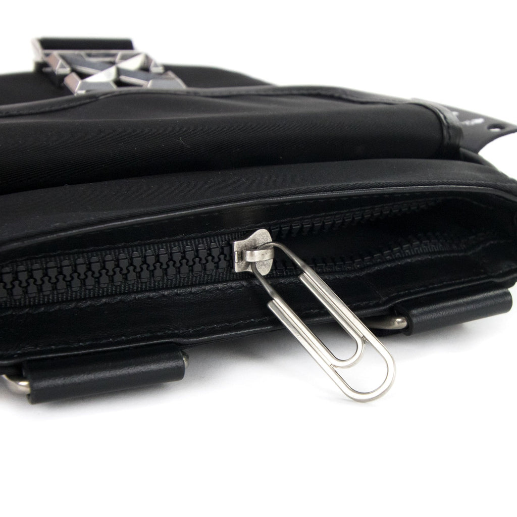 Off White Arrow Tuc Nyl Cross Body Bag Black